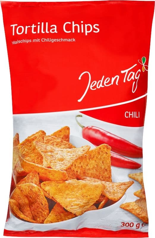 Jeden Tag Tortilla chips chilli 300g