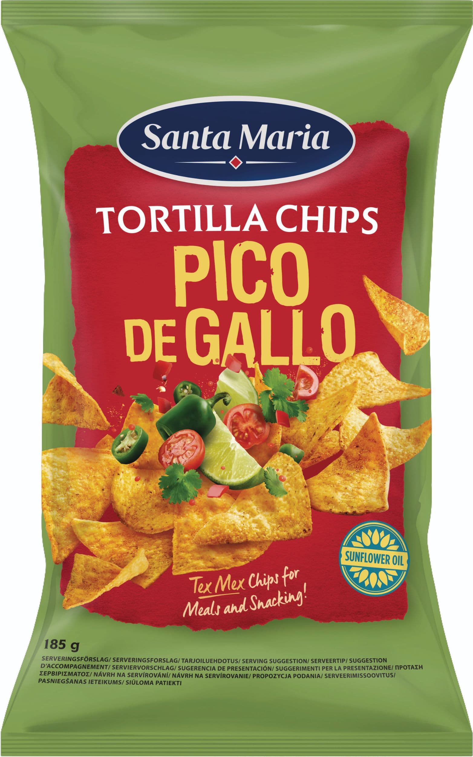 Tortilla chips Pico deGallo 185g