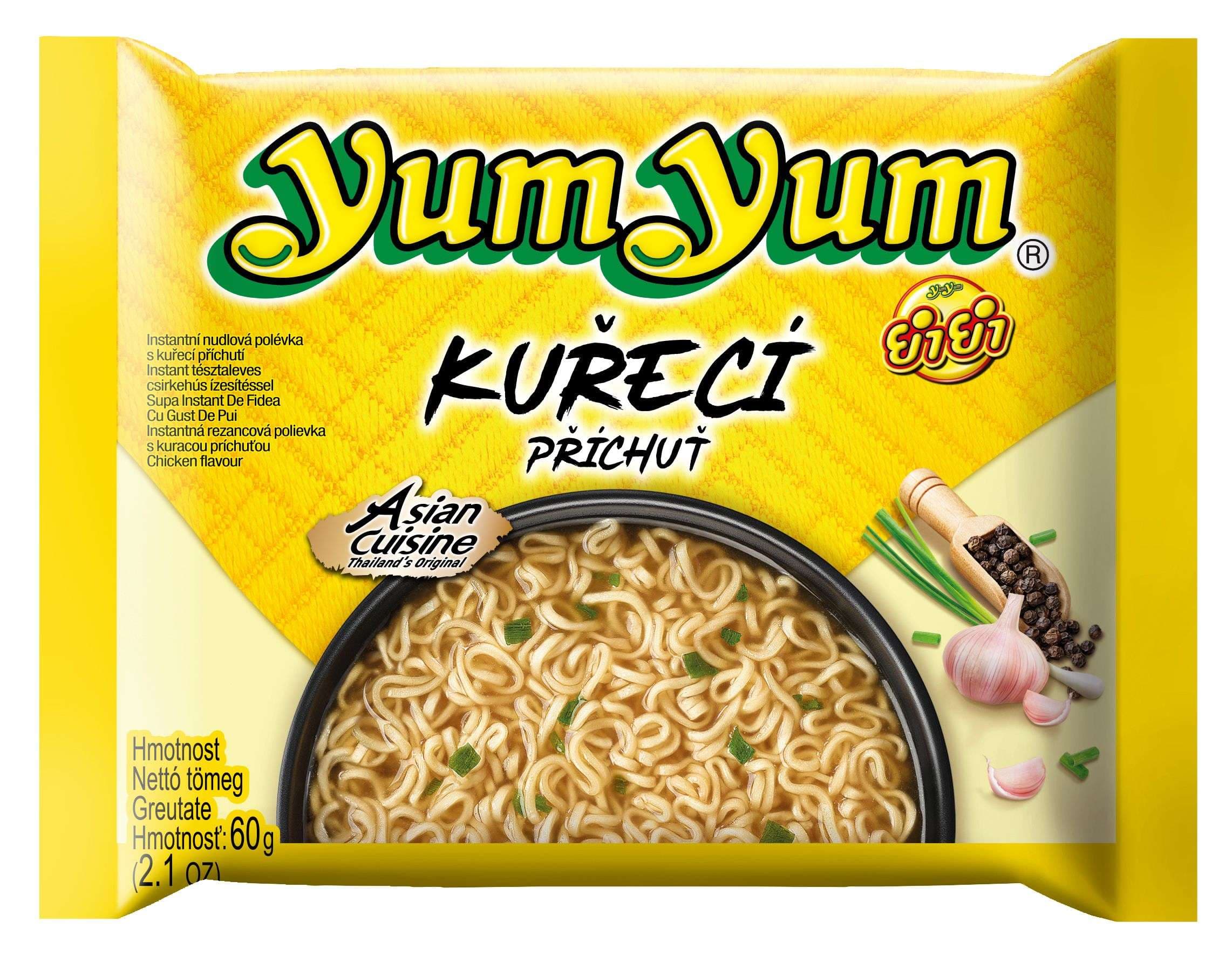 YumYum Instantní nudlová polévka s kuřecí příchutí 60 g