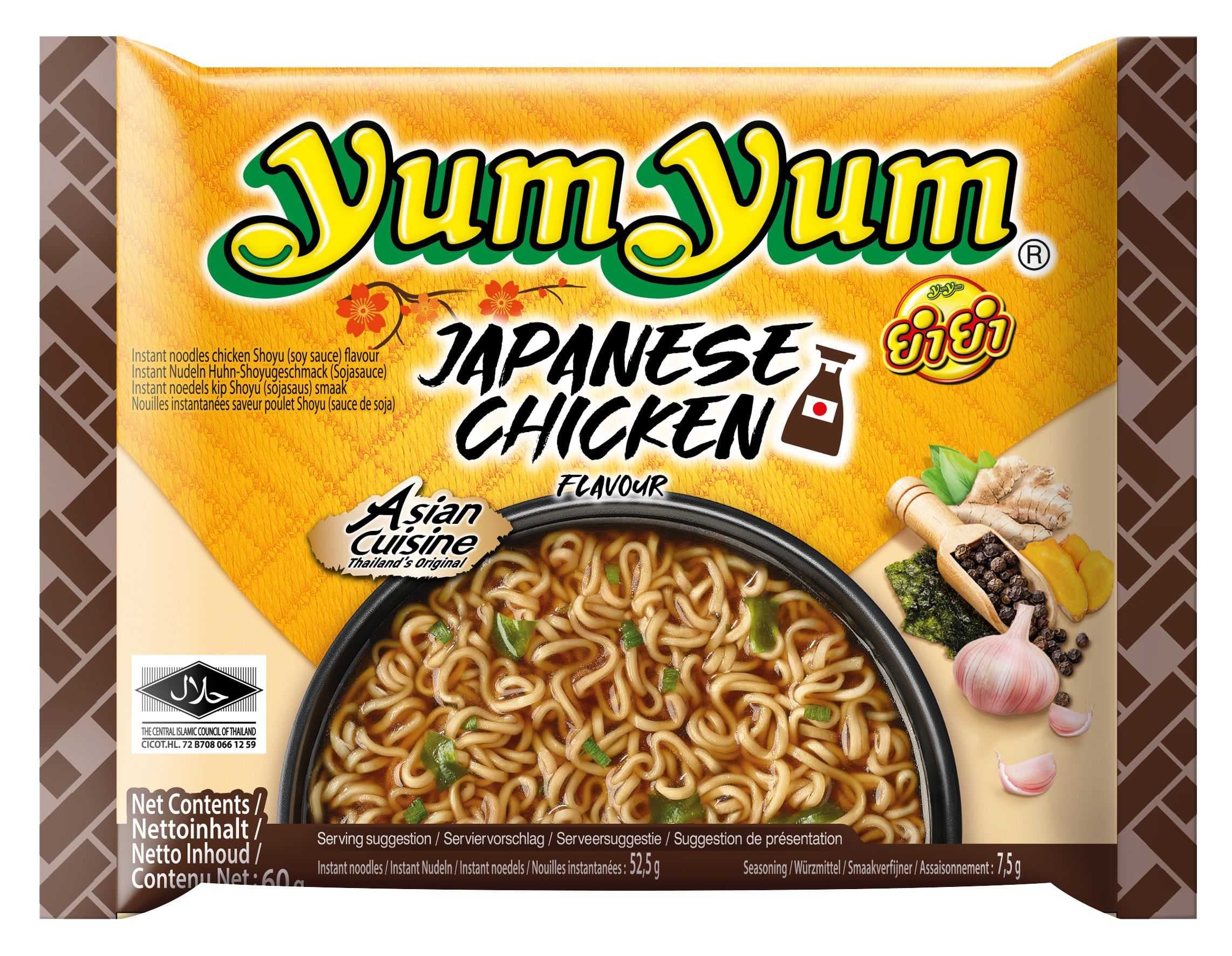 YumYum Instantní nudlová polévka YumYum s příchutí japonské kuře 60 g