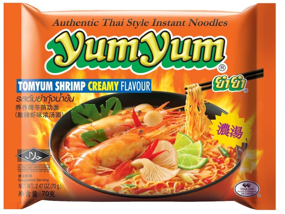 YumYum Instantní nudlová polévka s příchutí Tom Yum Creamy 70 g