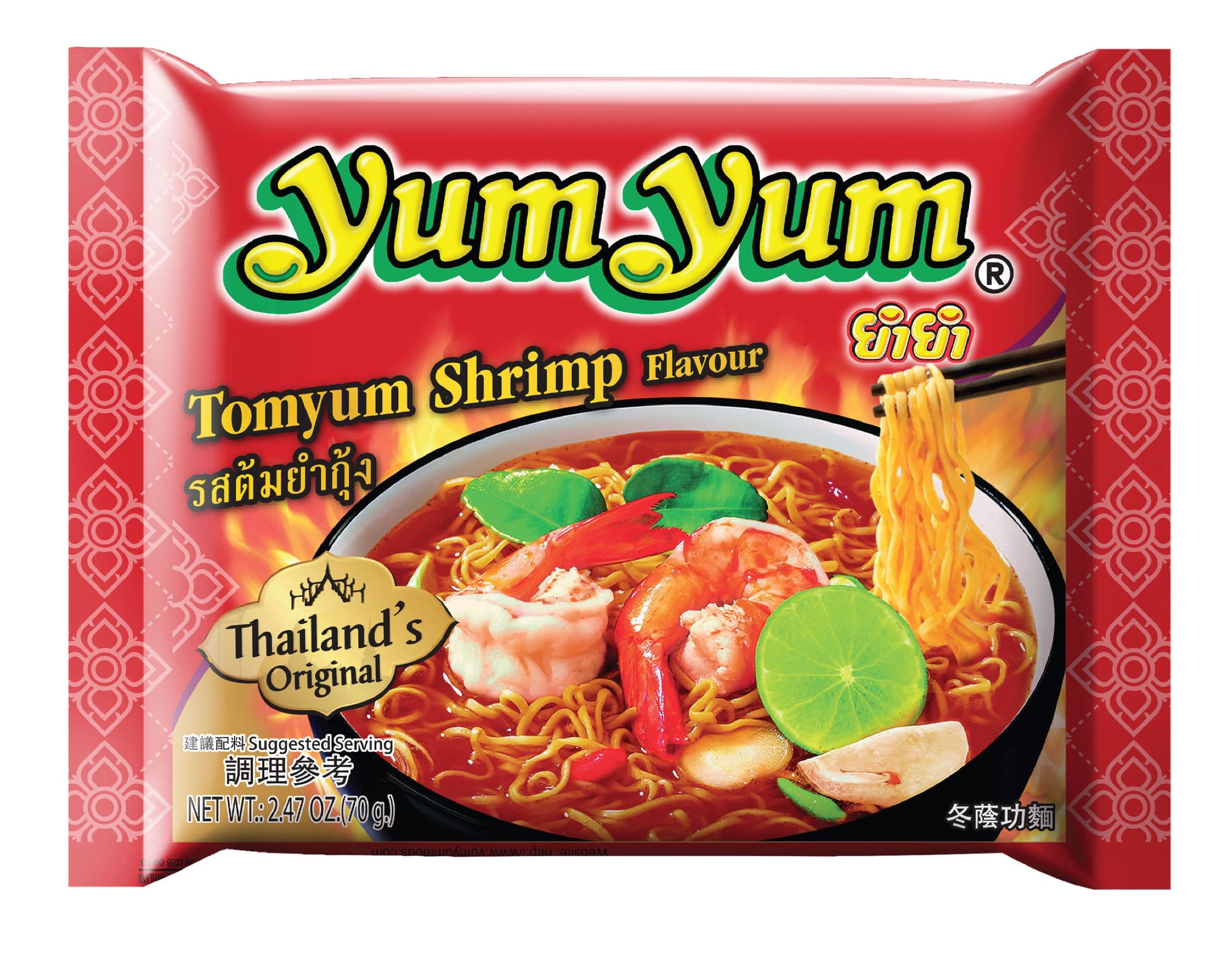 YumYum Instantní nudlová polévka s příchutí Tom Yum 70 g
