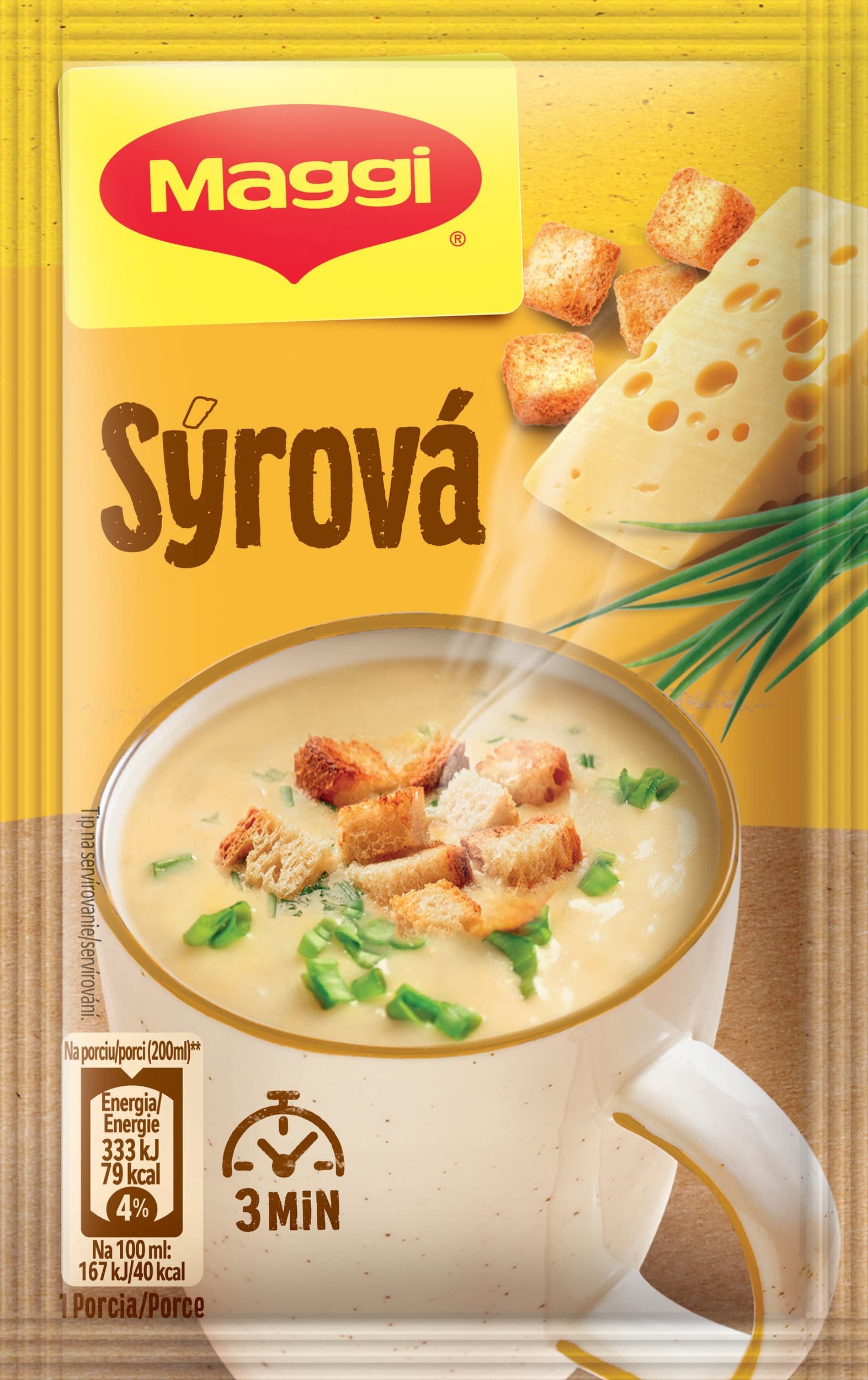 Maggi Instantní polévka sýrová s krutony 19g