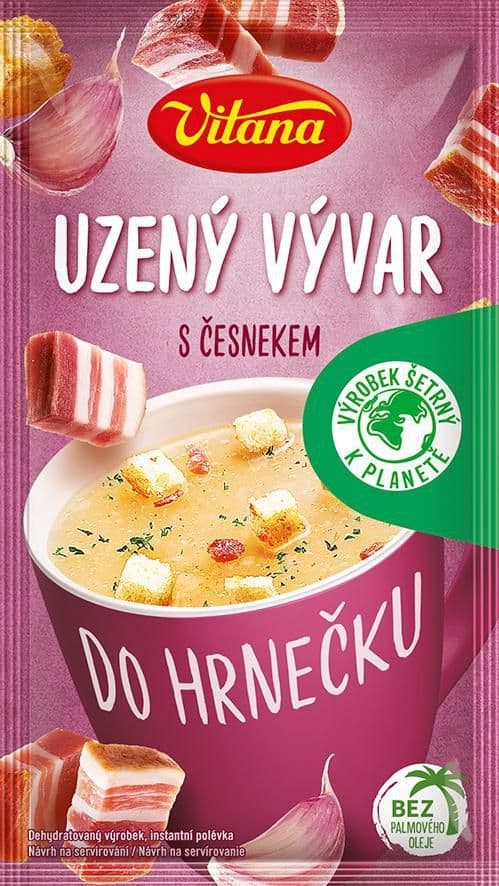 Vitana Do hrnečku Instantní polévka uzený vývar s česnekem 25g
