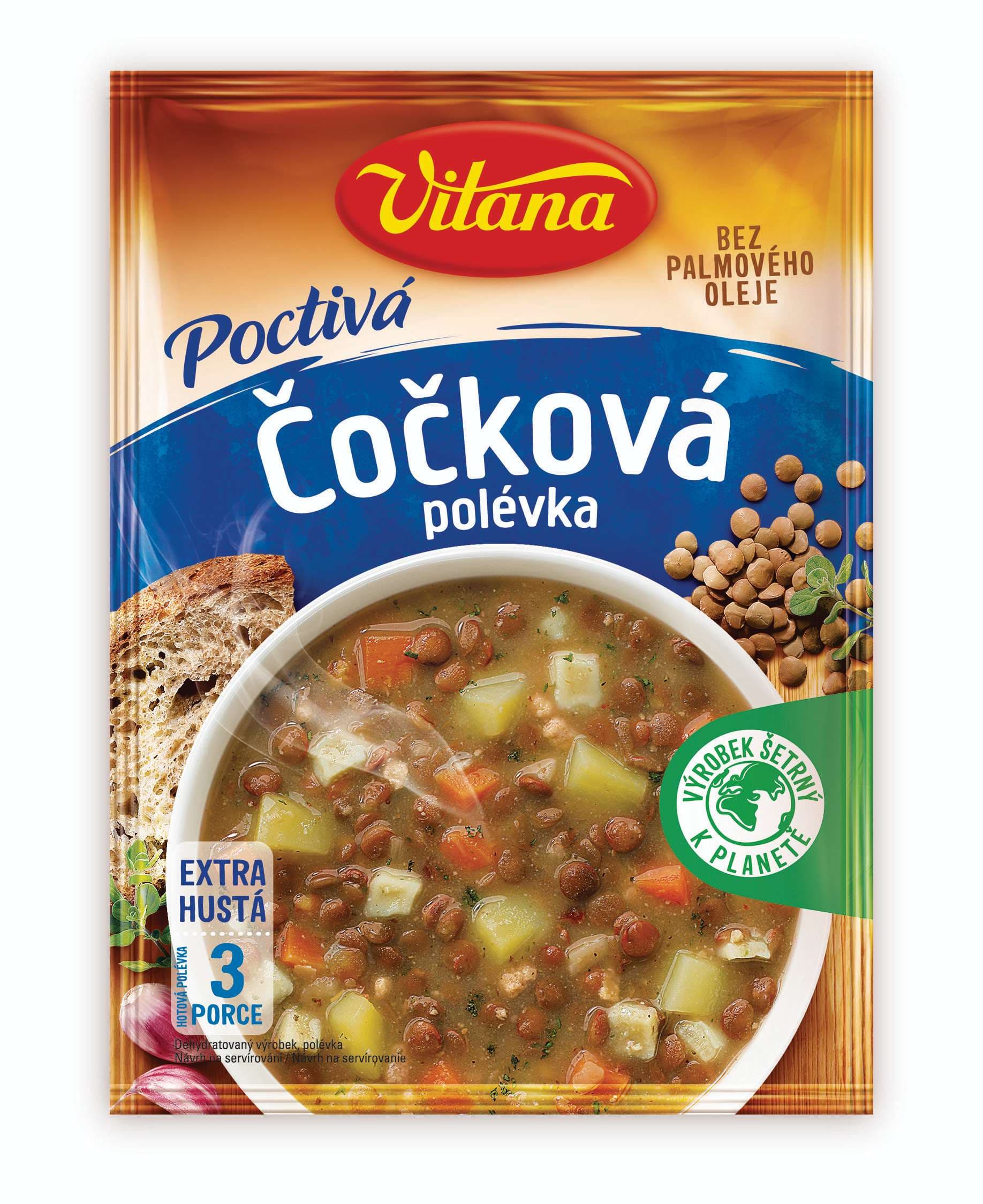 Vitana Poctivá čočková polévka 122g