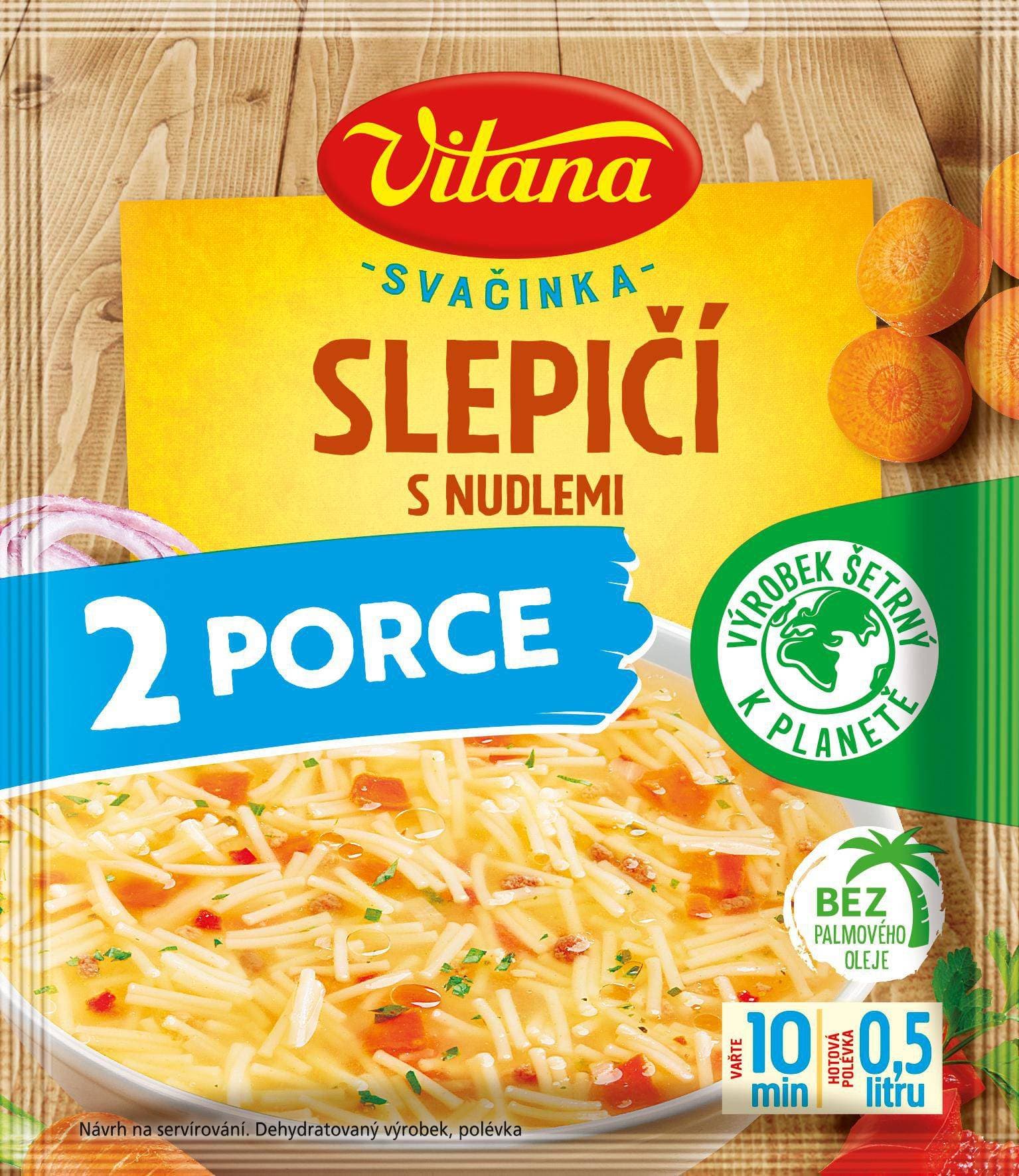 Vitana Slepičí polévka s nudlemi 2 porce 27g