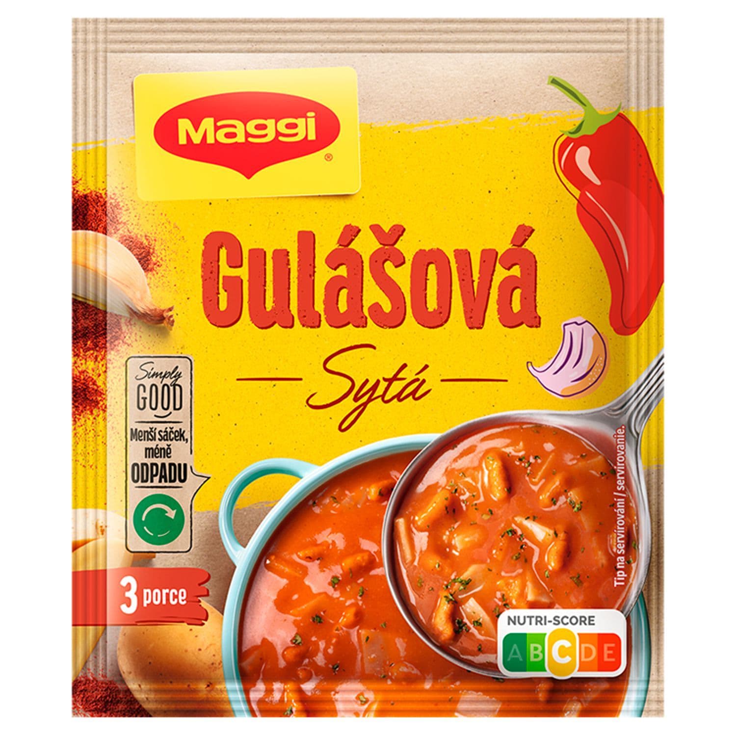 Maggi Gulášová polévka sytá sáček 65g