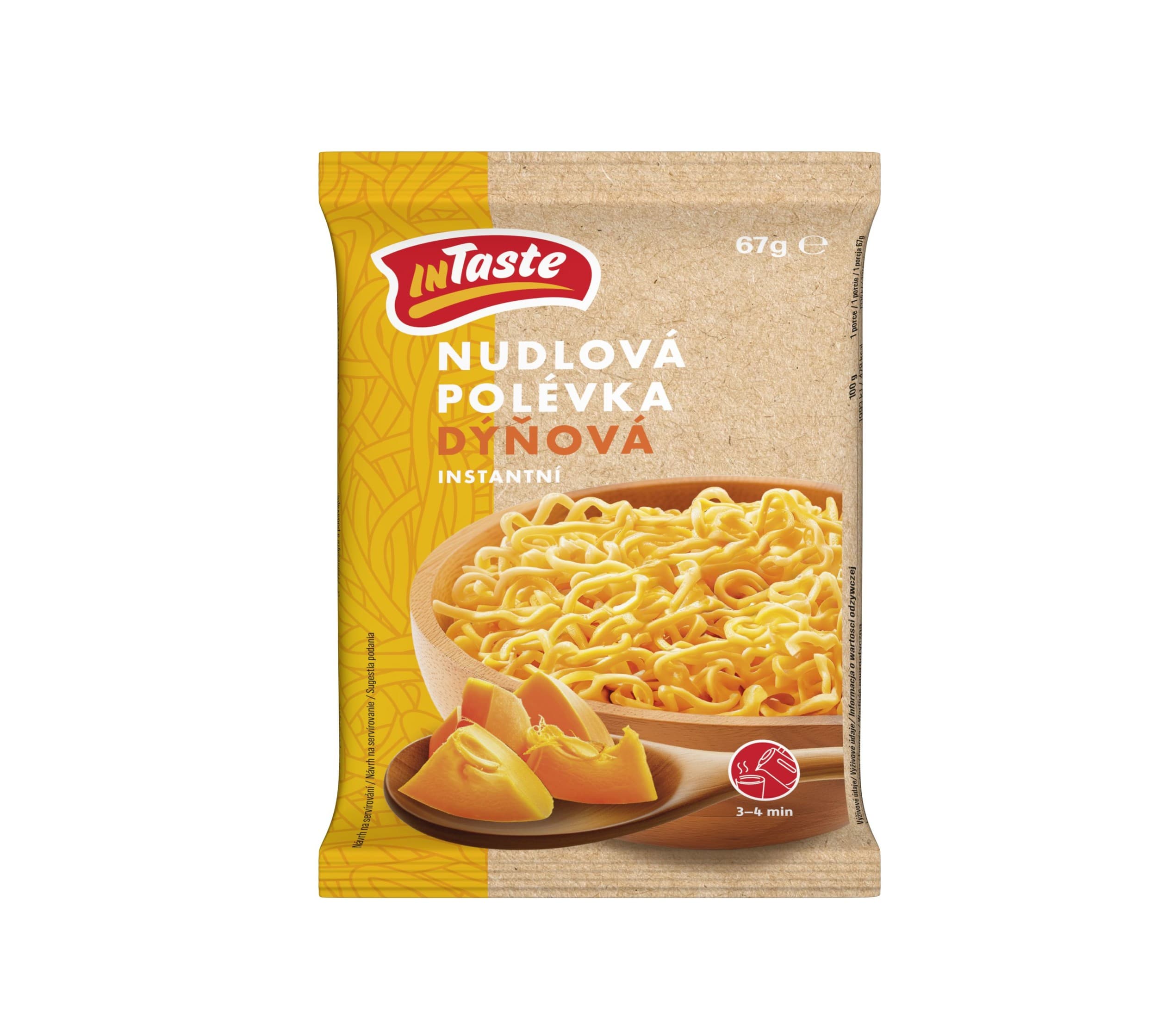 InTaste Instantní nudlová polévka dýňová příchuť 67 g
