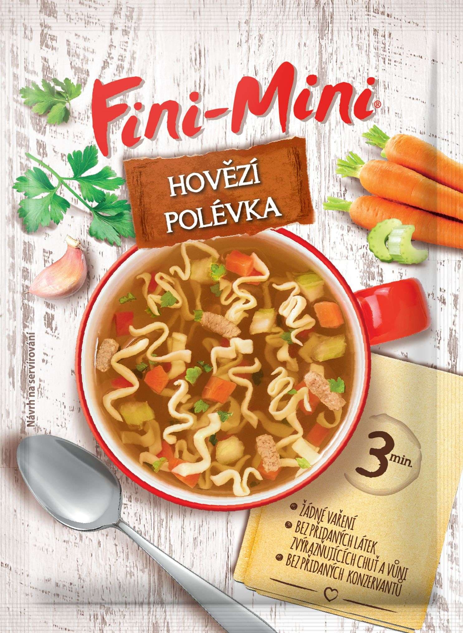 Podravka Fini-Mini polévka hovězí 18 g
