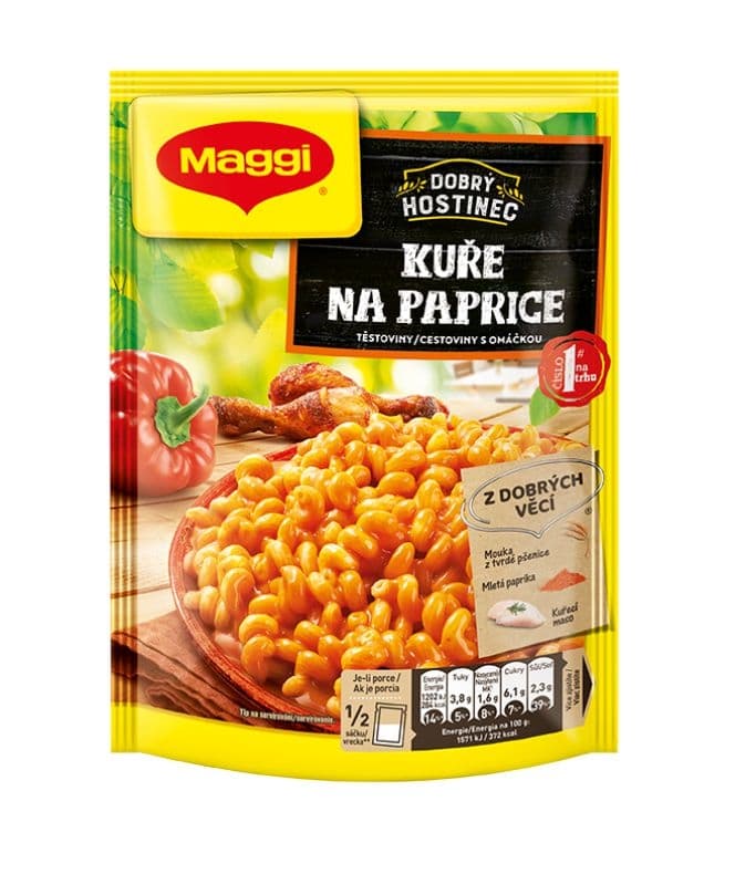 Maggi Dobrý Hostinec Kuře na paprice těstoviny s omáčkou sáček 153 g