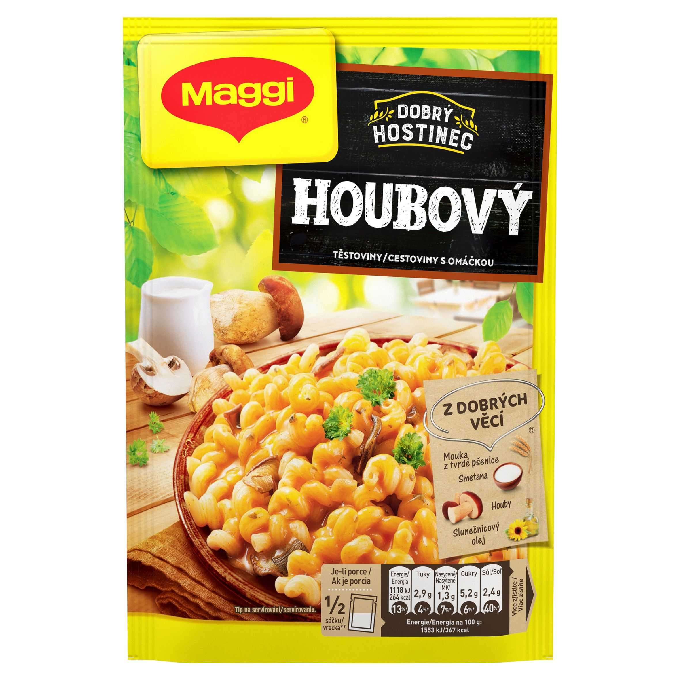 Maggi Dobrý Hostinec Houbový těstoviny s omáčkou sáček 144 g
