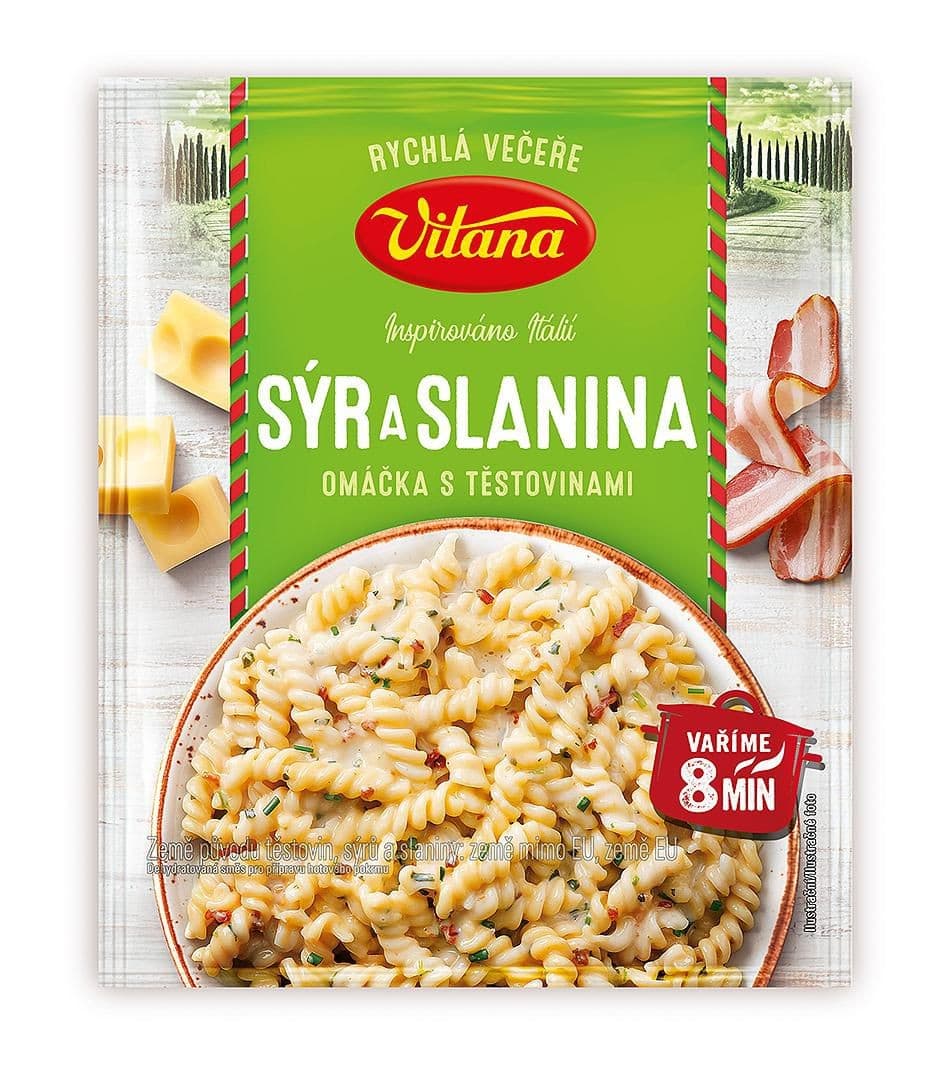 Vitana Sýr a slanina omáčka s těstovinami 163 g