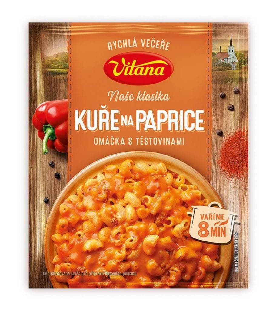 Vitana Kuře na paprice omáčka s těstovinami 167 g