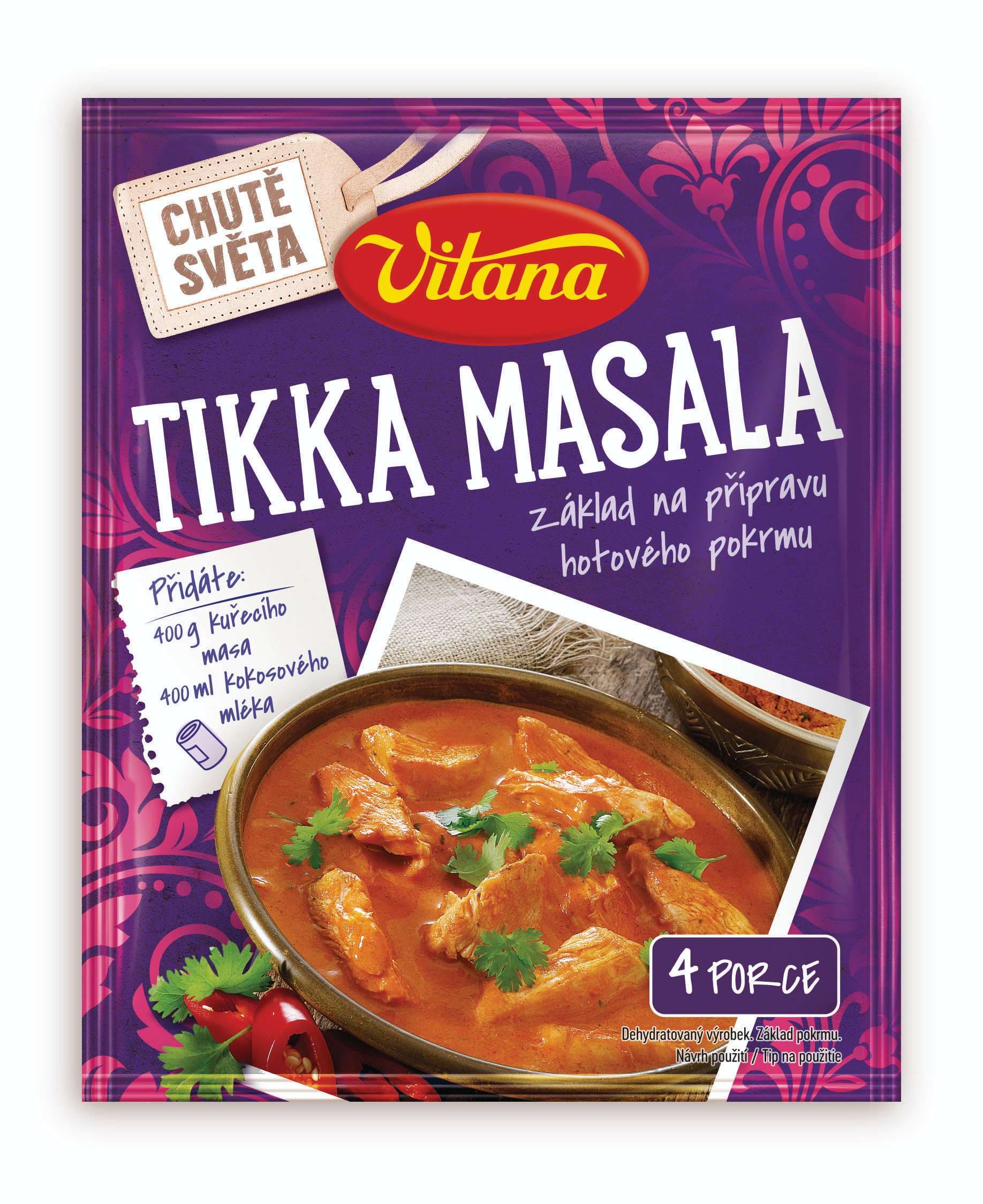 Vitana Tikka masala, základ na přípravu hotového pokrmu 55g