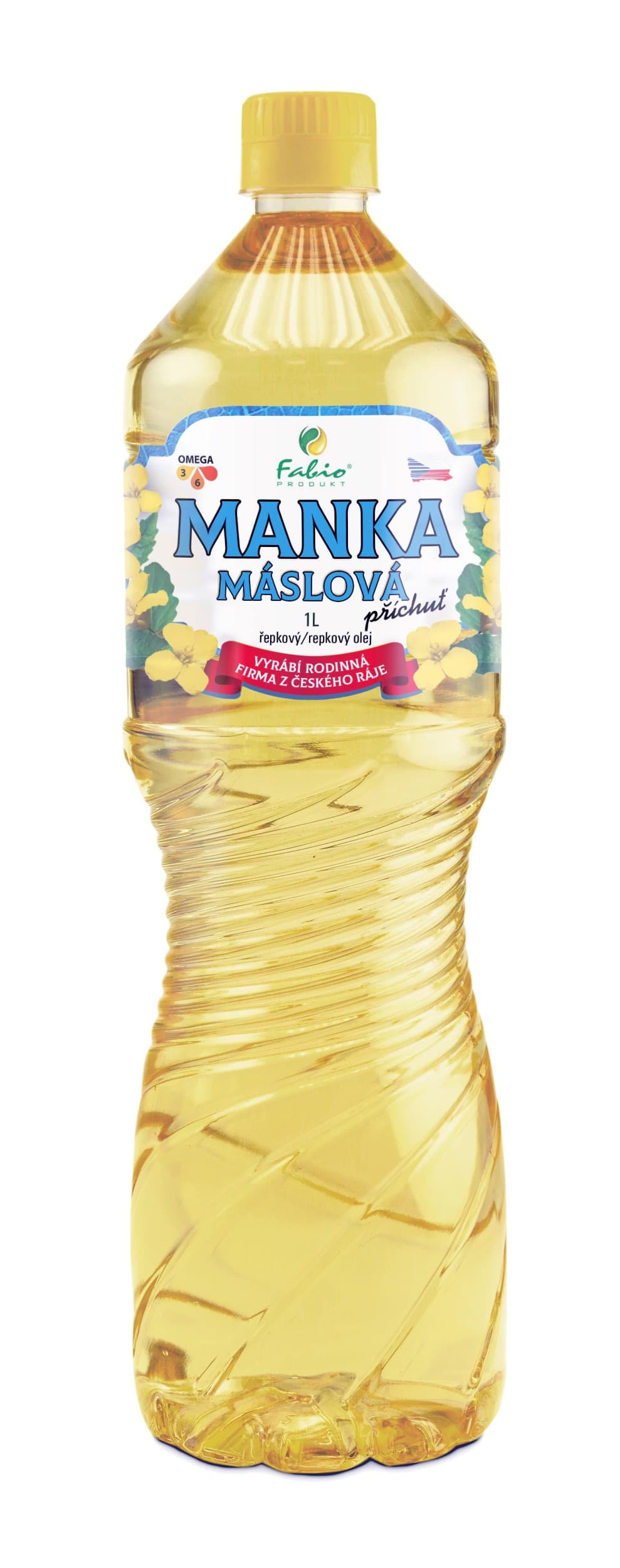 Fabio Produkt Manka máslová řepkový olej s máslovou příchutí PET 1 l