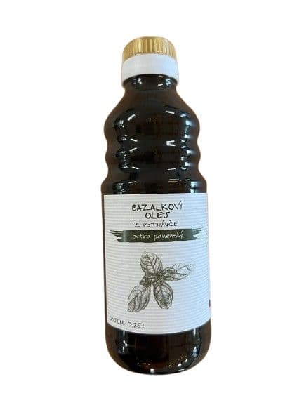 Olejový mlýn Petráveč Bazalkový olej 250ml