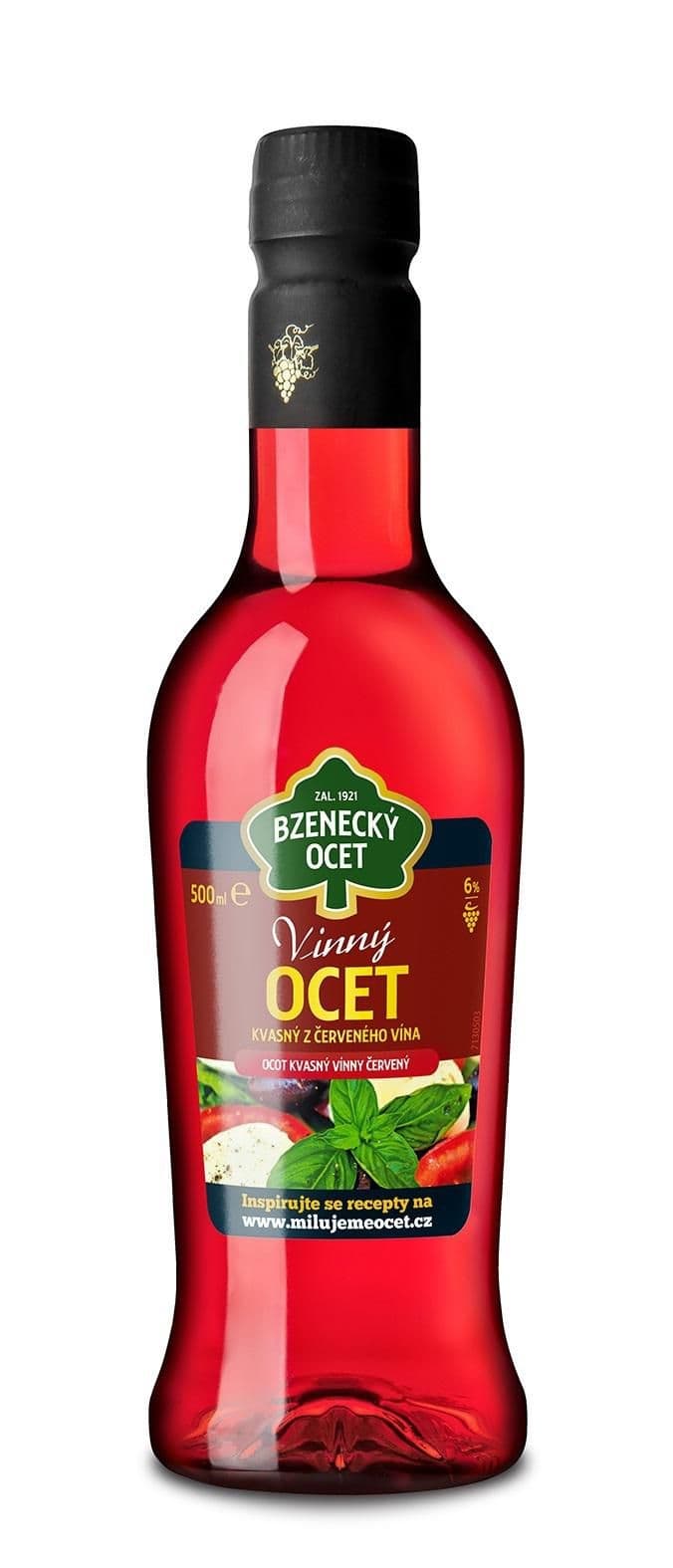 Bzenecký ocet vinný červený 6% 500 ml