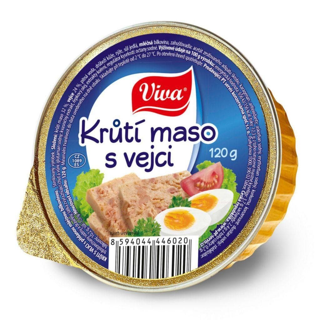 Viva Carne Krůtí maso s vejci 120 g