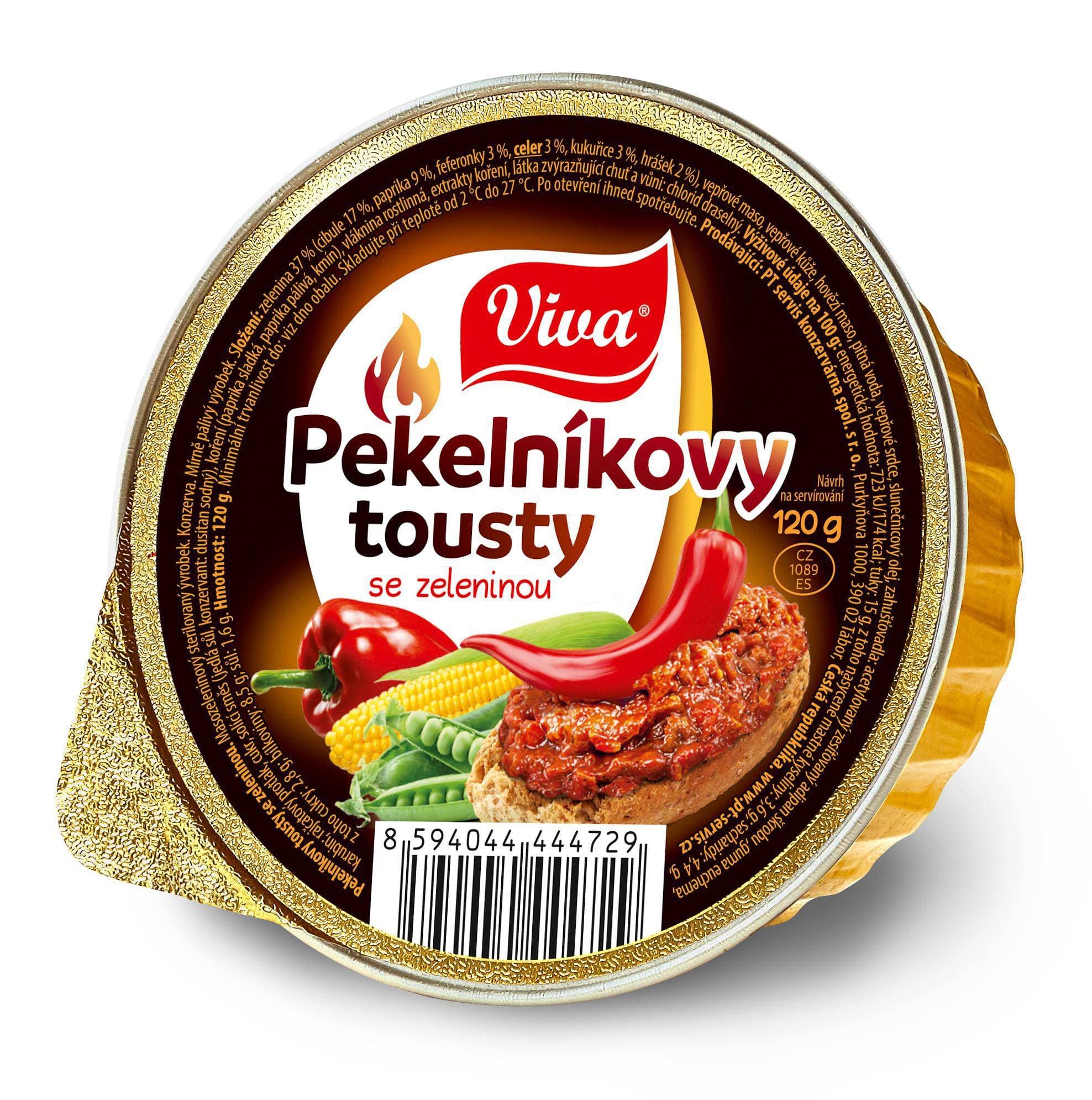 Viva Pekelníkovy tousty se zeleninou 120 g