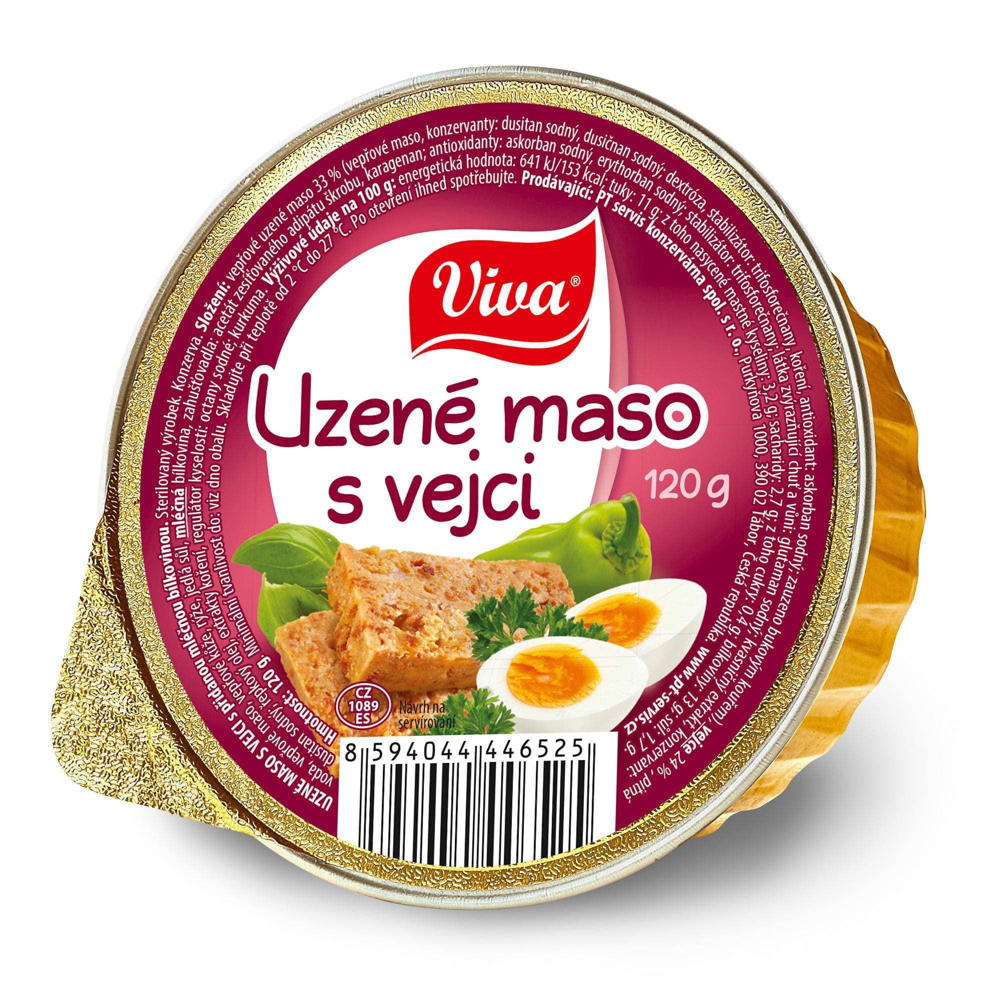 Viva Carne Uzené maso s vejci 120 g