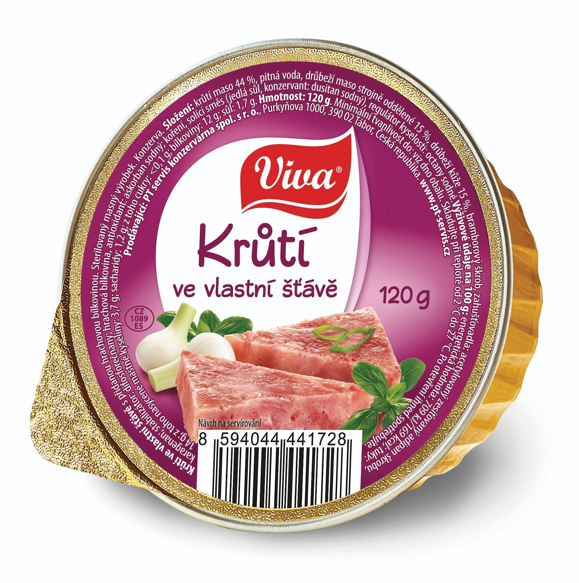 Viva Krůtí maso ve vlastní šťávě 120 g