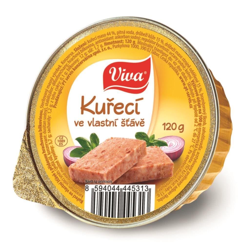 Viva Kuřecí ve vlastní šťávě 120g