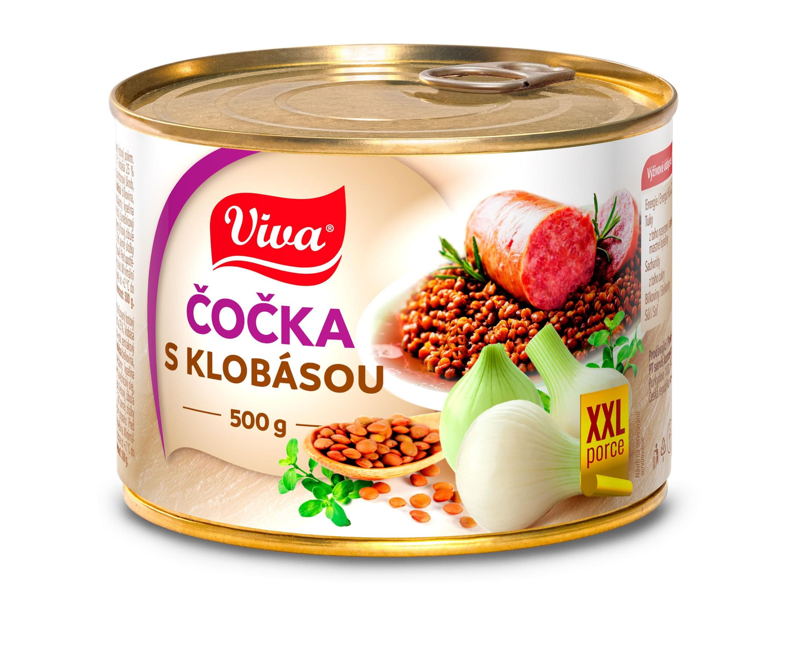 Viva XXL Čočka s klobásou 500g