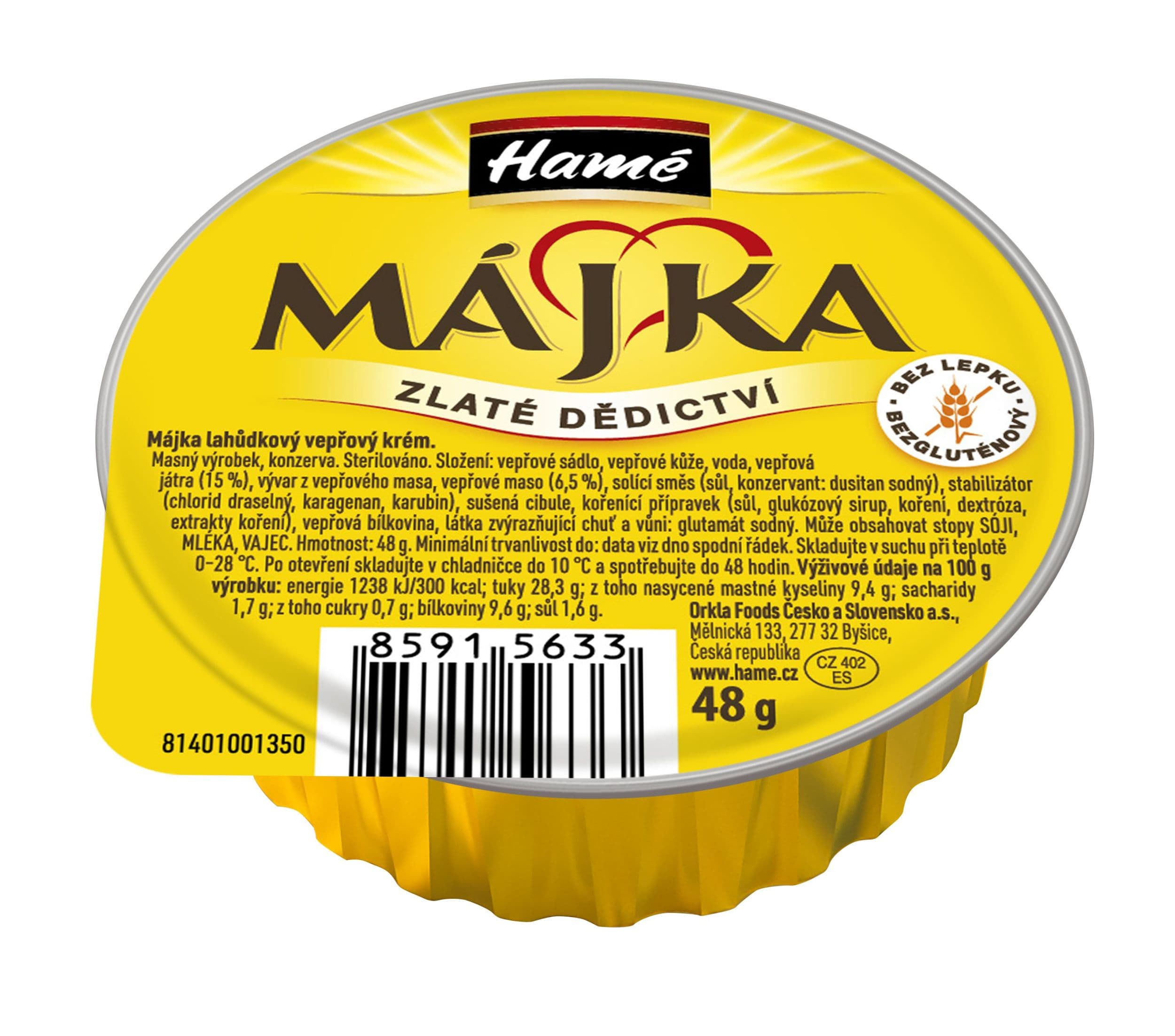 Hamé Májka Lahůdkový vepřový krém 48 g