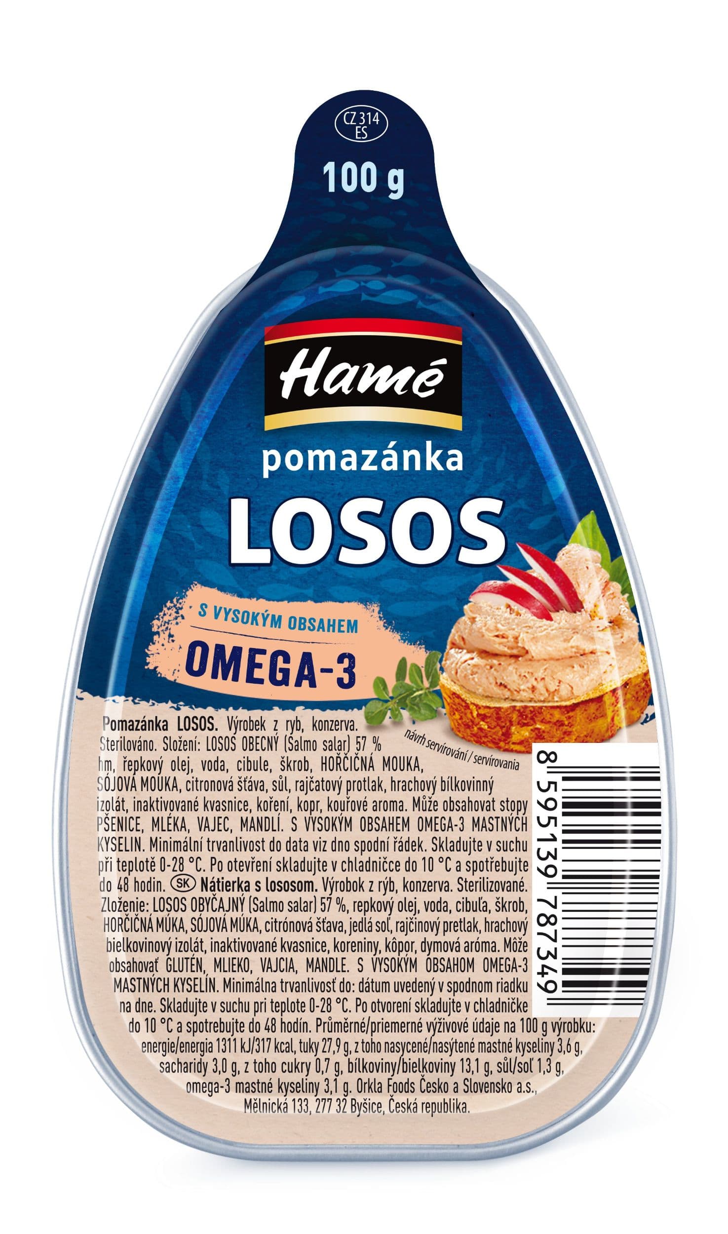 Hamé Pomazánka Losos 100g