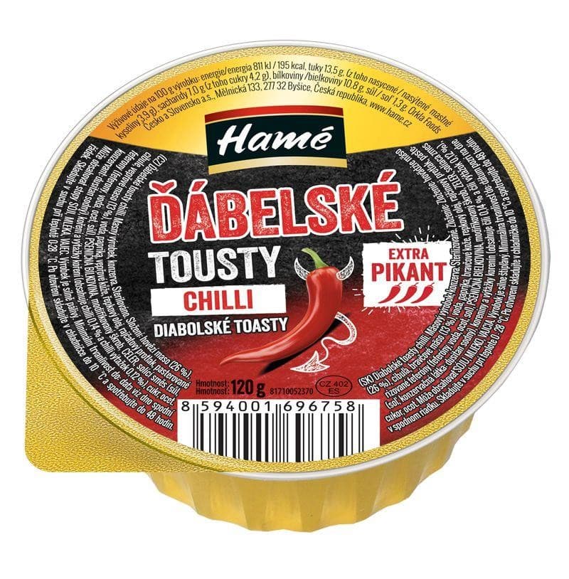 Hamé Ďábelské tousty chilli 120g