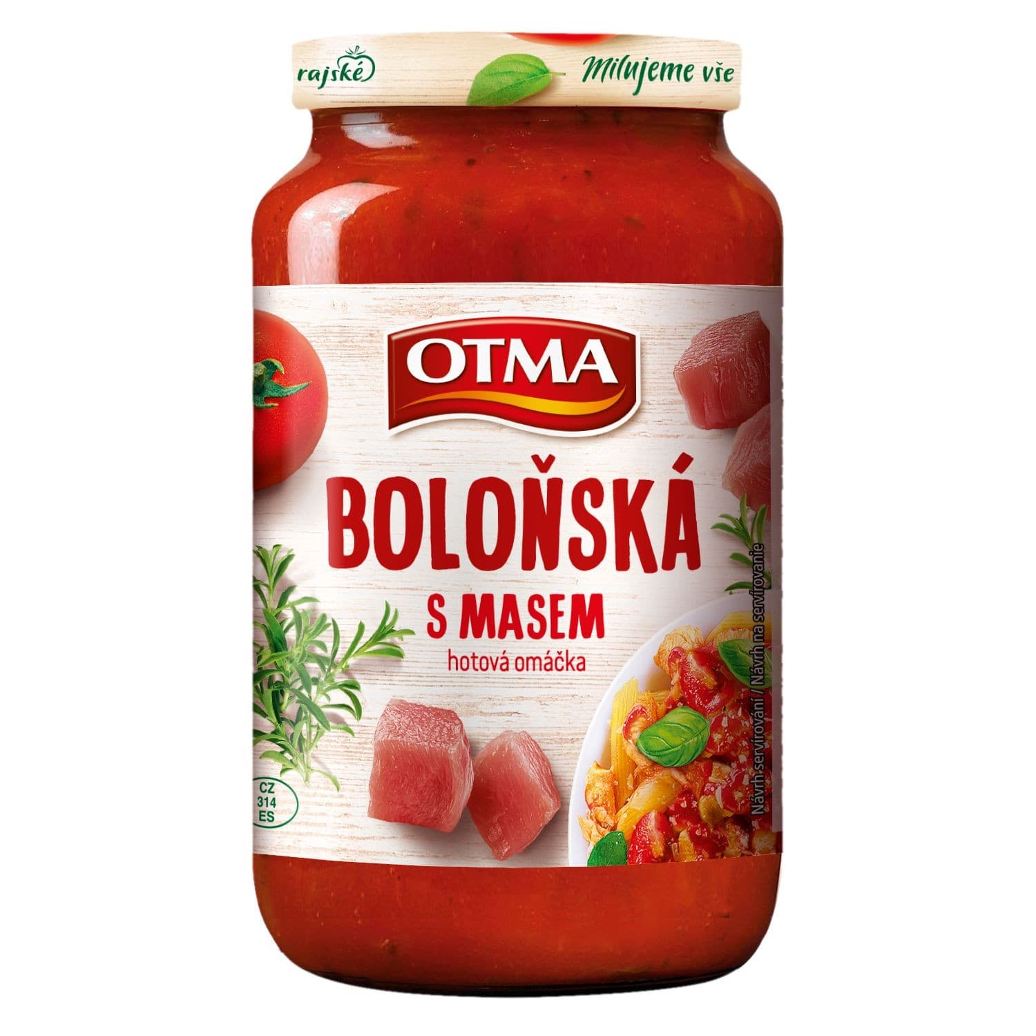 Otma Boloňská s masem hotová omáčka 350 g