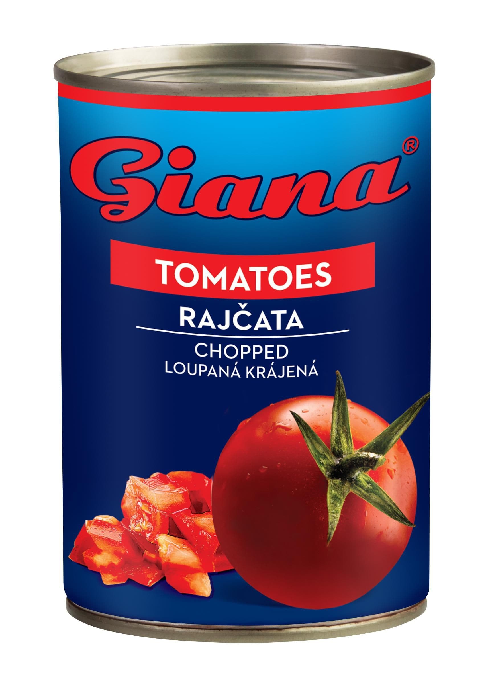 Giana Rajčata loupaná krájená 400g