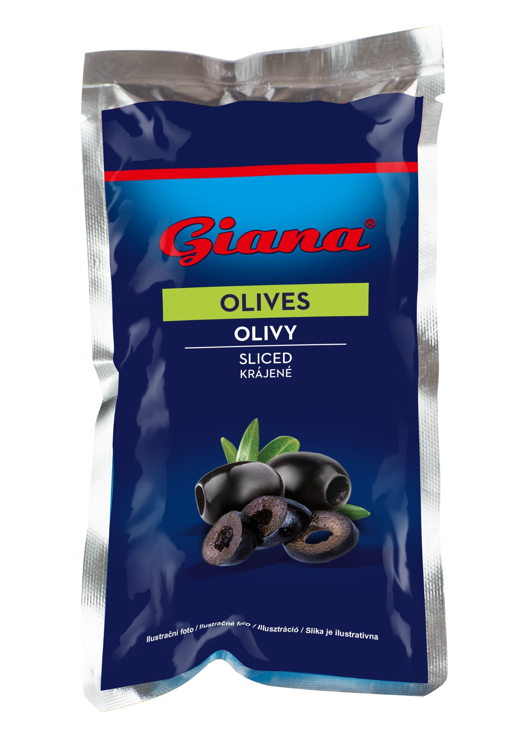 Giana Černé olivy krájené 180 g