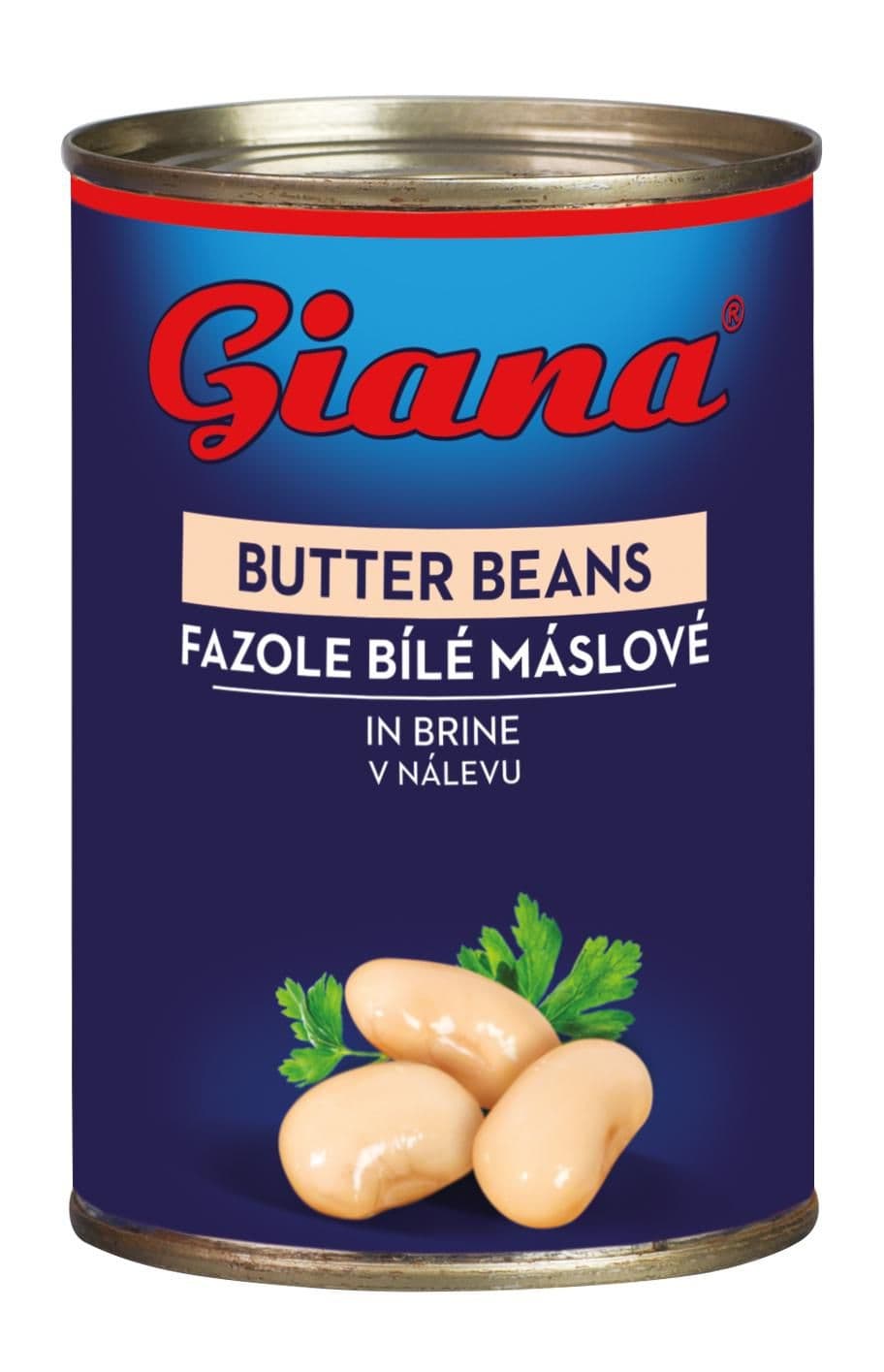 Giana. Fazole bílé máslové v nálevu. 400g.