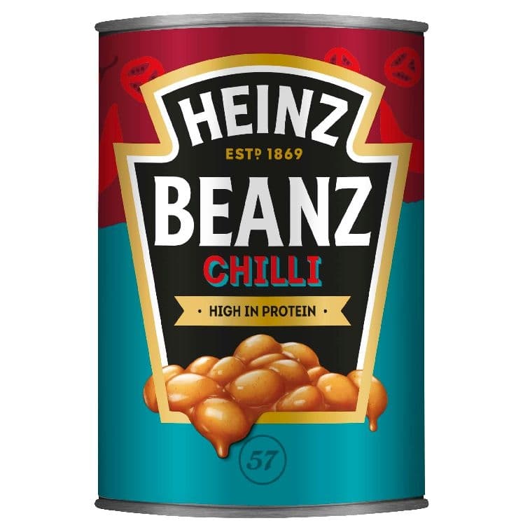 Heinz Fiery chilli bílé fazole v rajčatové omáčce 390 g