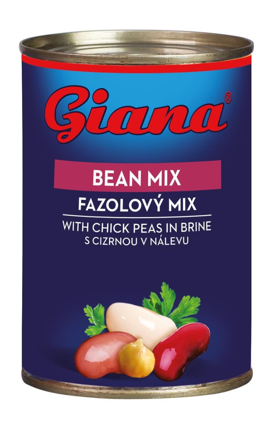 Giana Fazolový mix s cizrnou v nálevu 400g