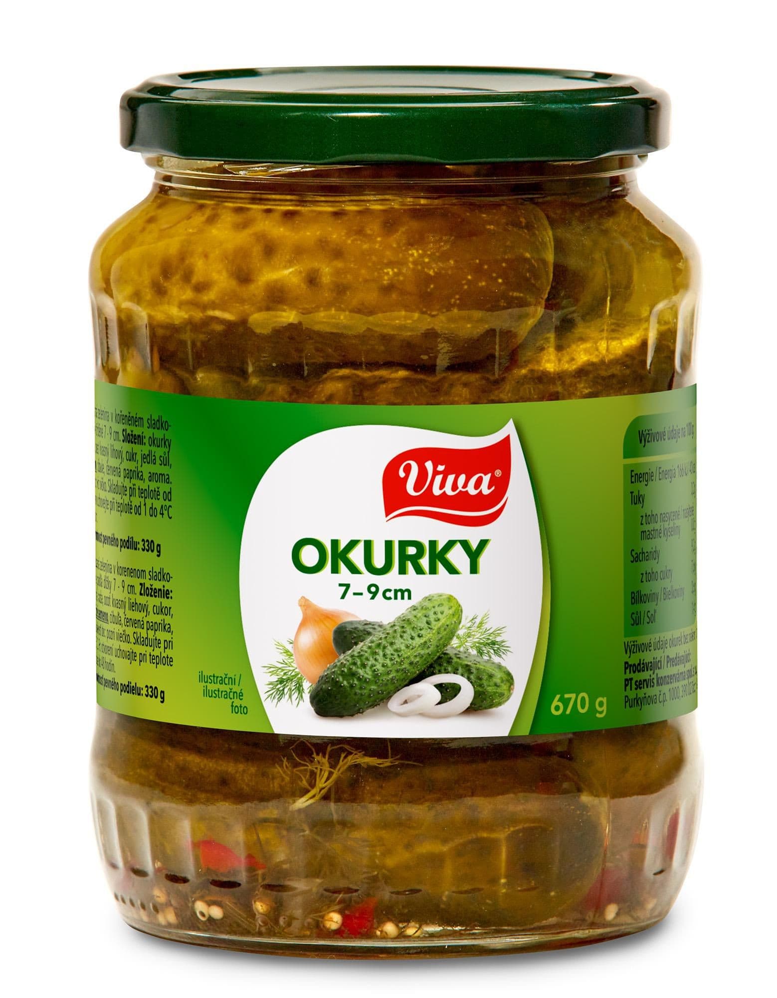 Viva Okurky 7-9 cm 670 g