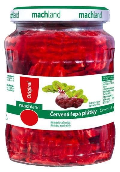 Machland Červená řepa plátky 670 g