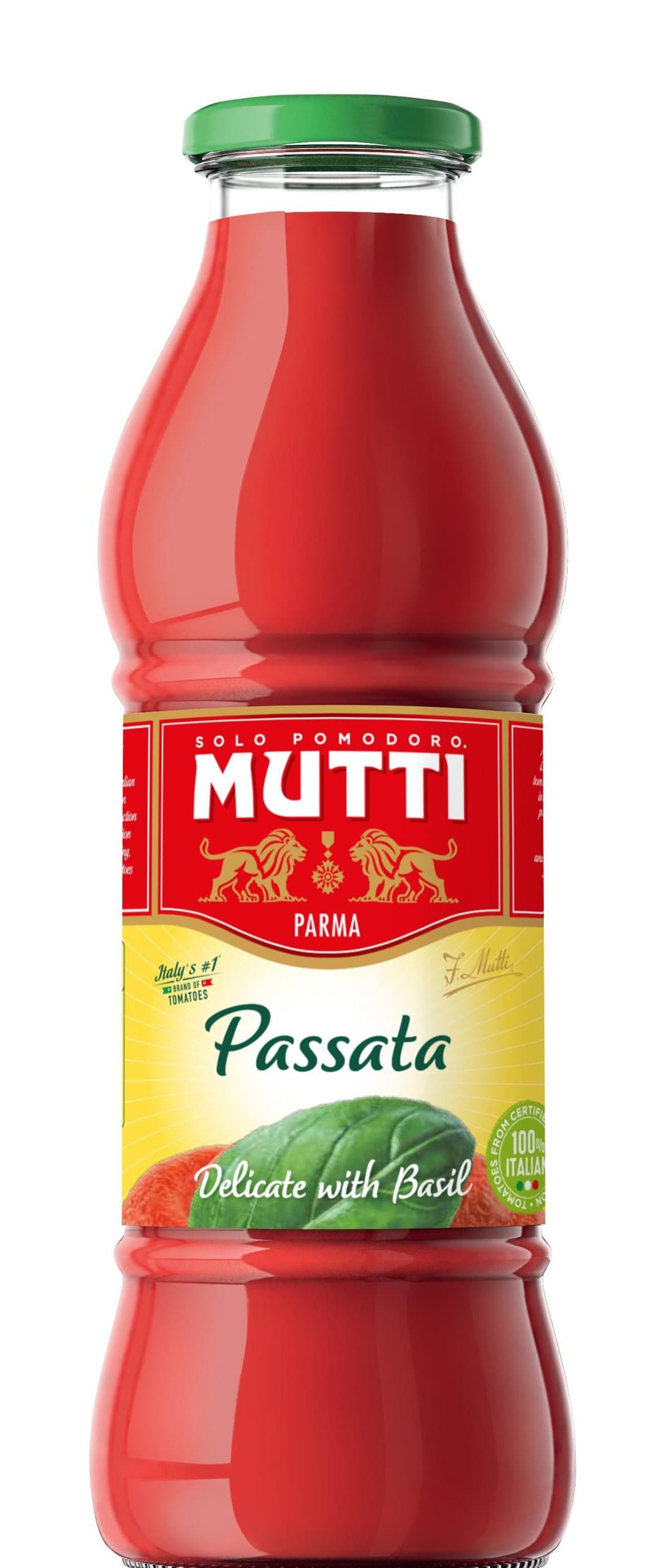 Mutti Rajčatová Passata bazalka sklo 700 g