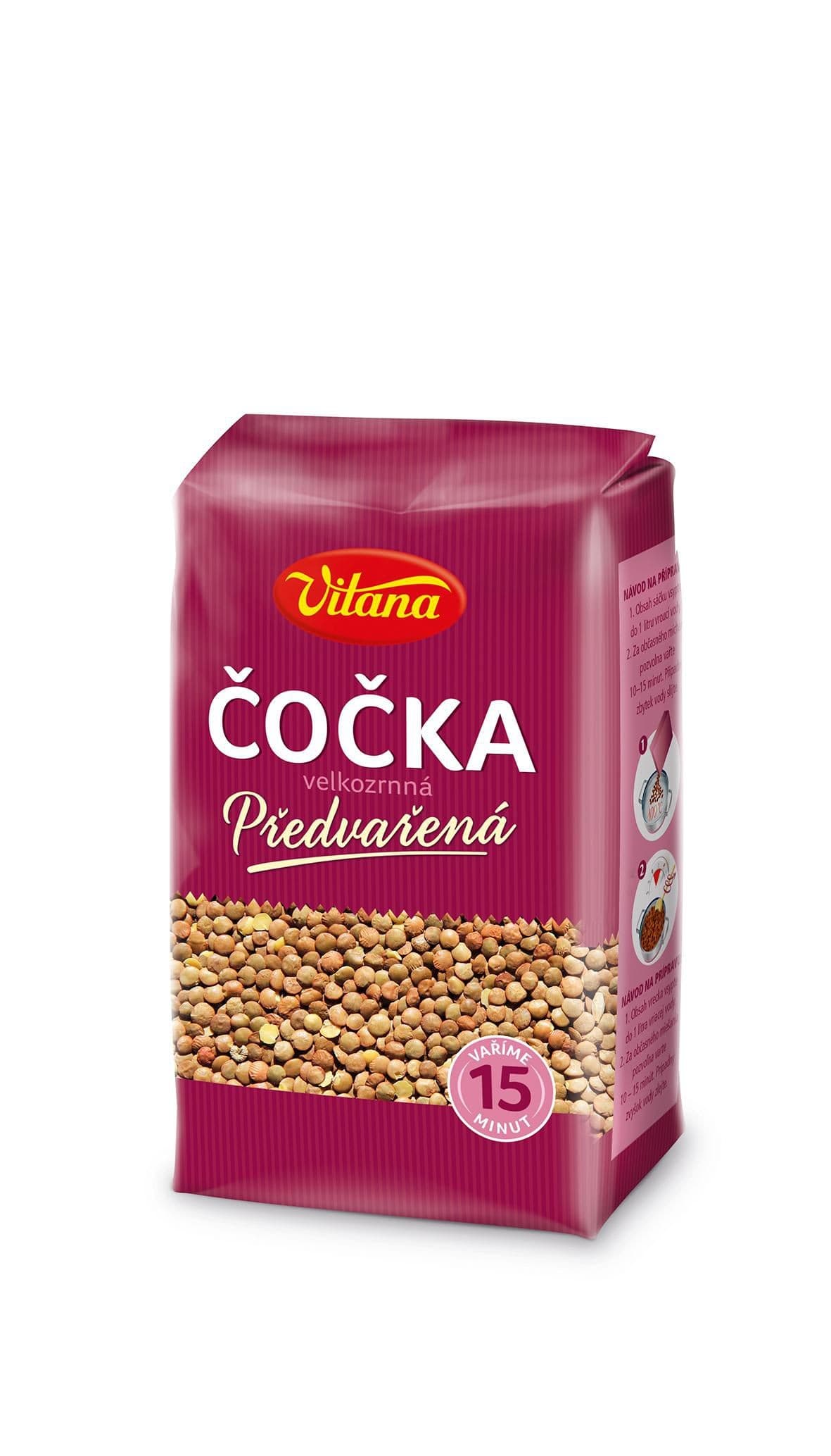 Vitana Předvařená čočka velkozrnná 330g