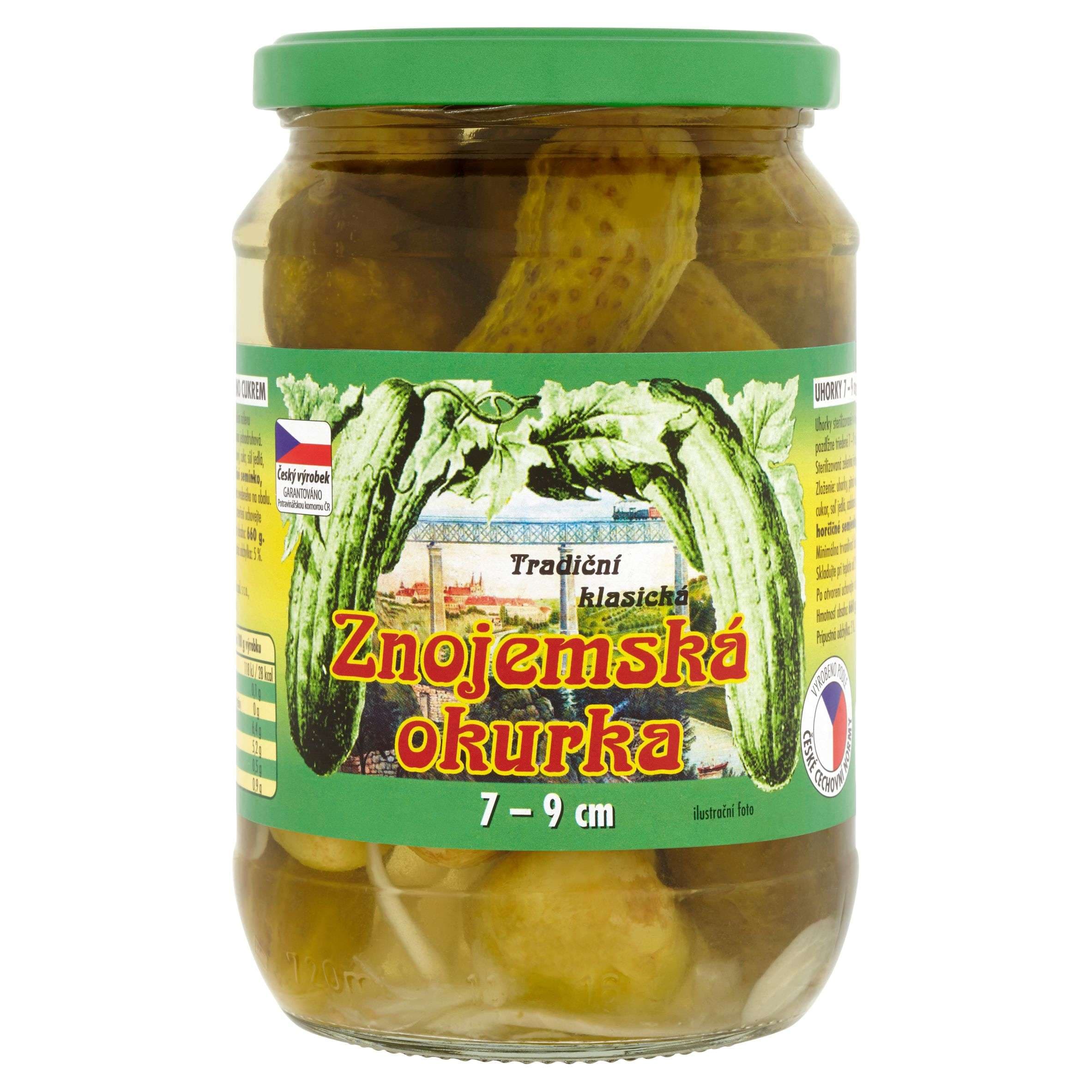Znojemská okurka 7-9 cm 660 g