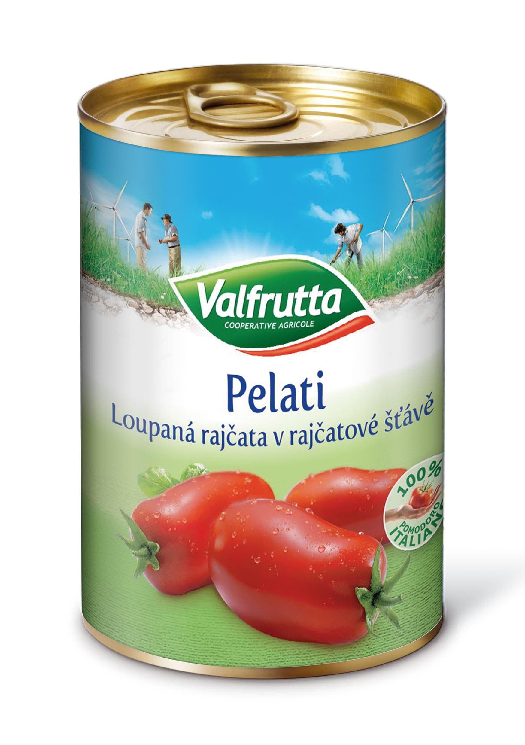 VALFRUTTA Rajčata loupaná celá 400g