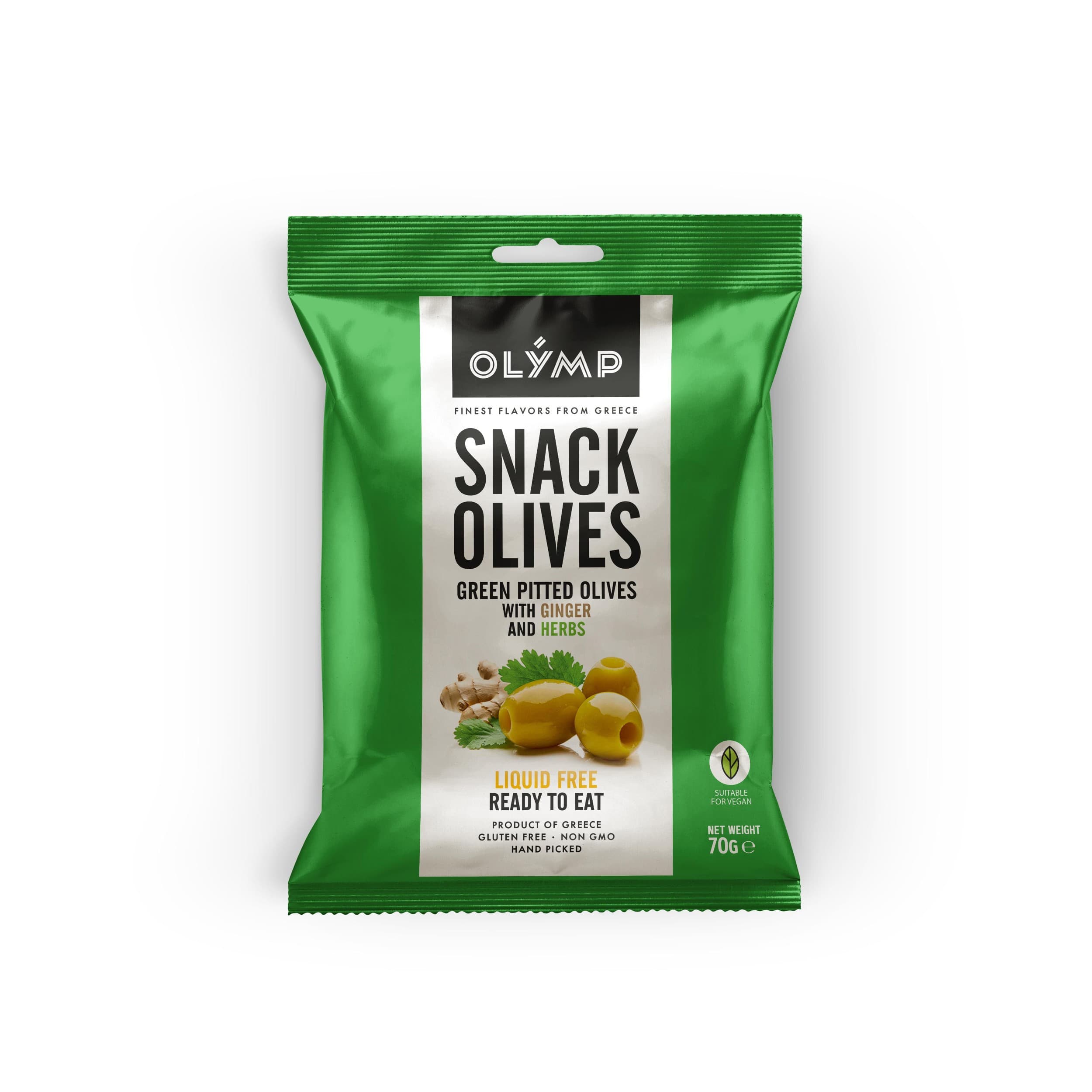 Olymp Zelené olivy zázvor-bylinky 70g