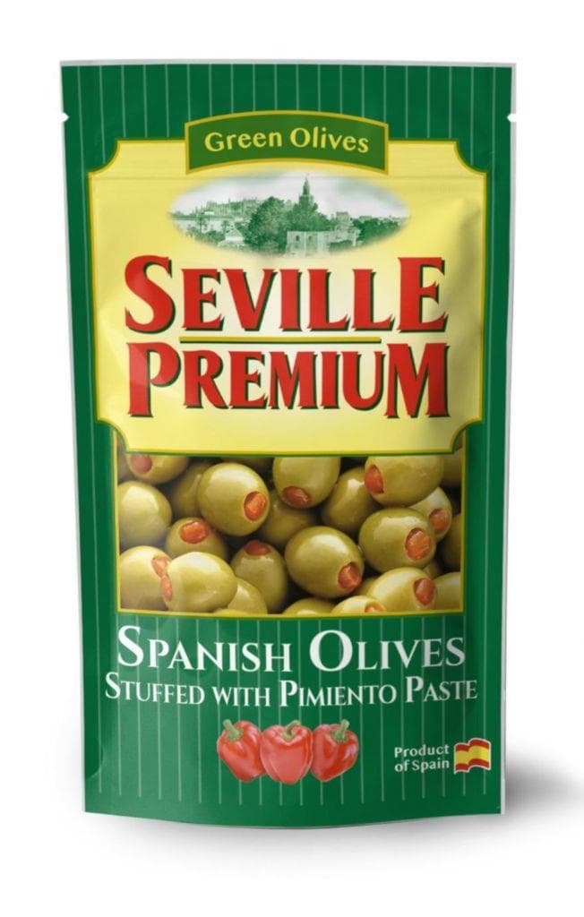 Seville Premium Zelené olivy s papričkou 200 g