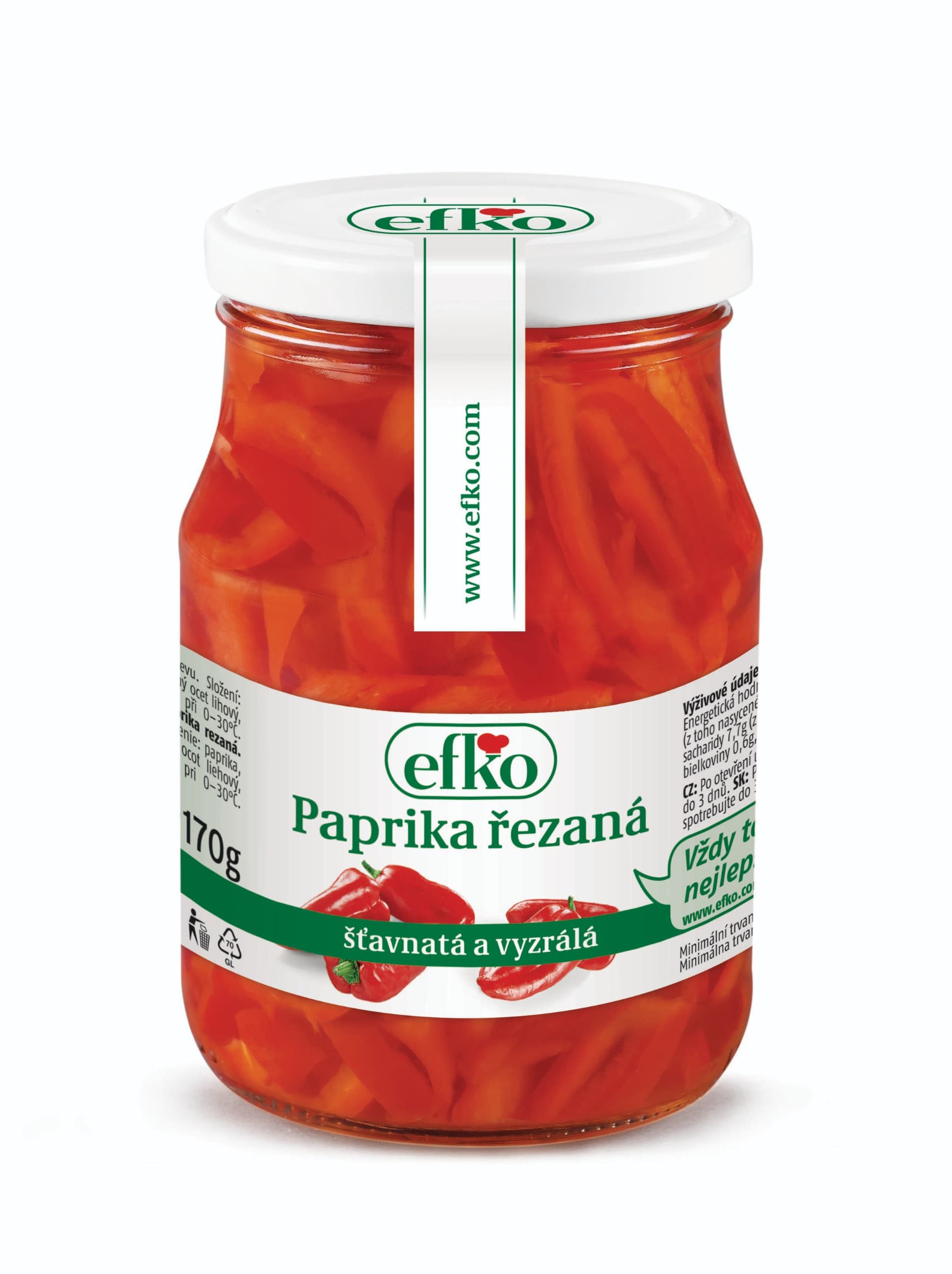 Efko Paprika řezaná 370 ml
