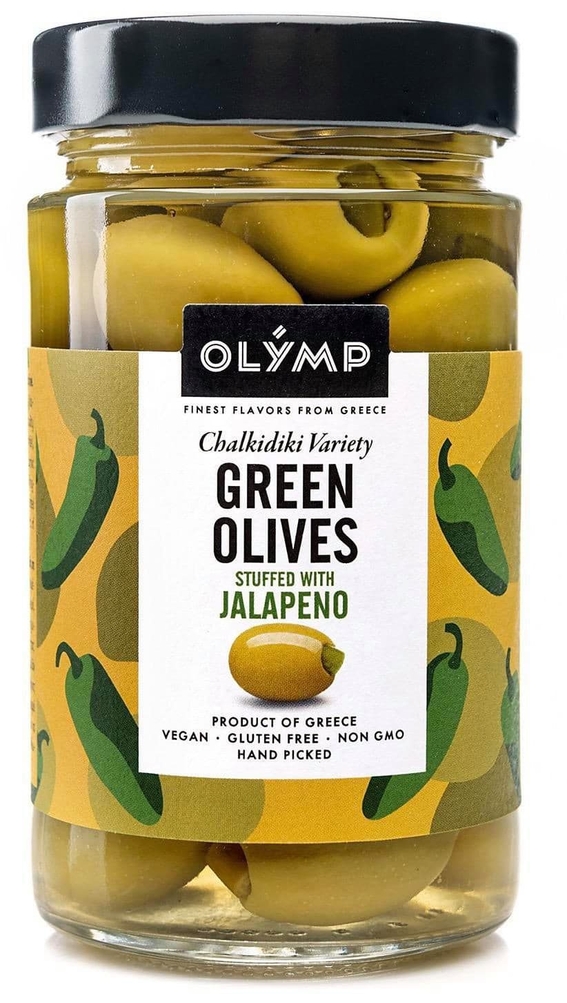 Olymp Zelené olivy s jalapeno 320g