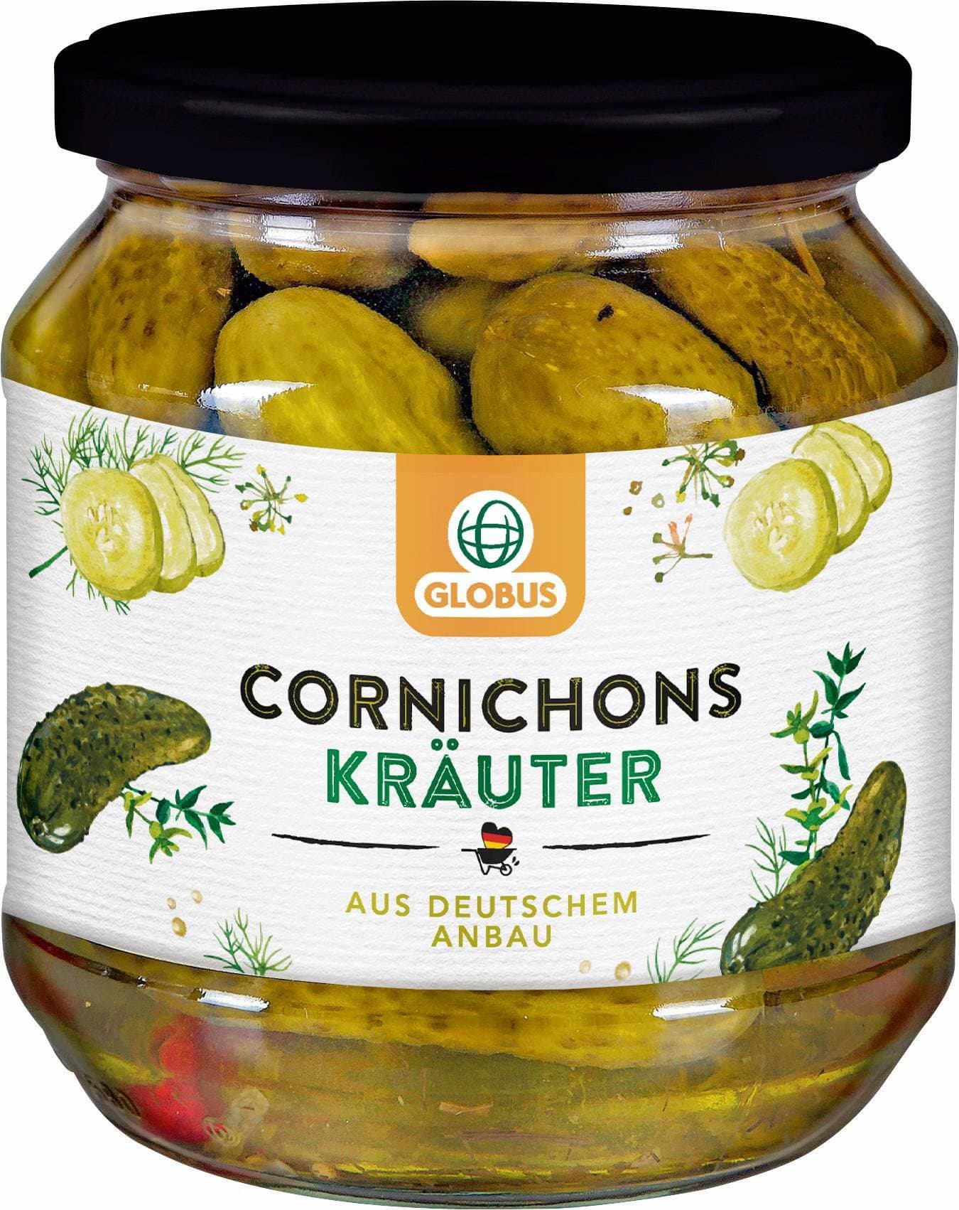 okurky Cornichons s bylinkami 530g