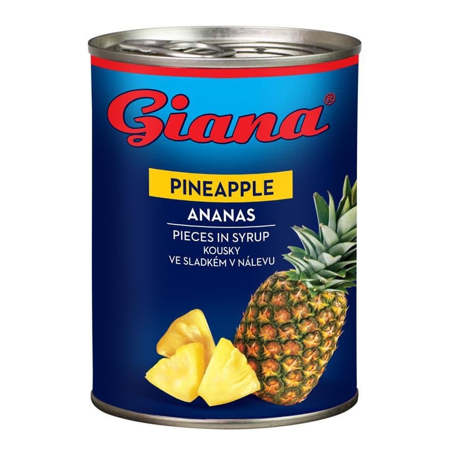Giana Ananas kousky ve sladkém nálevu 565g