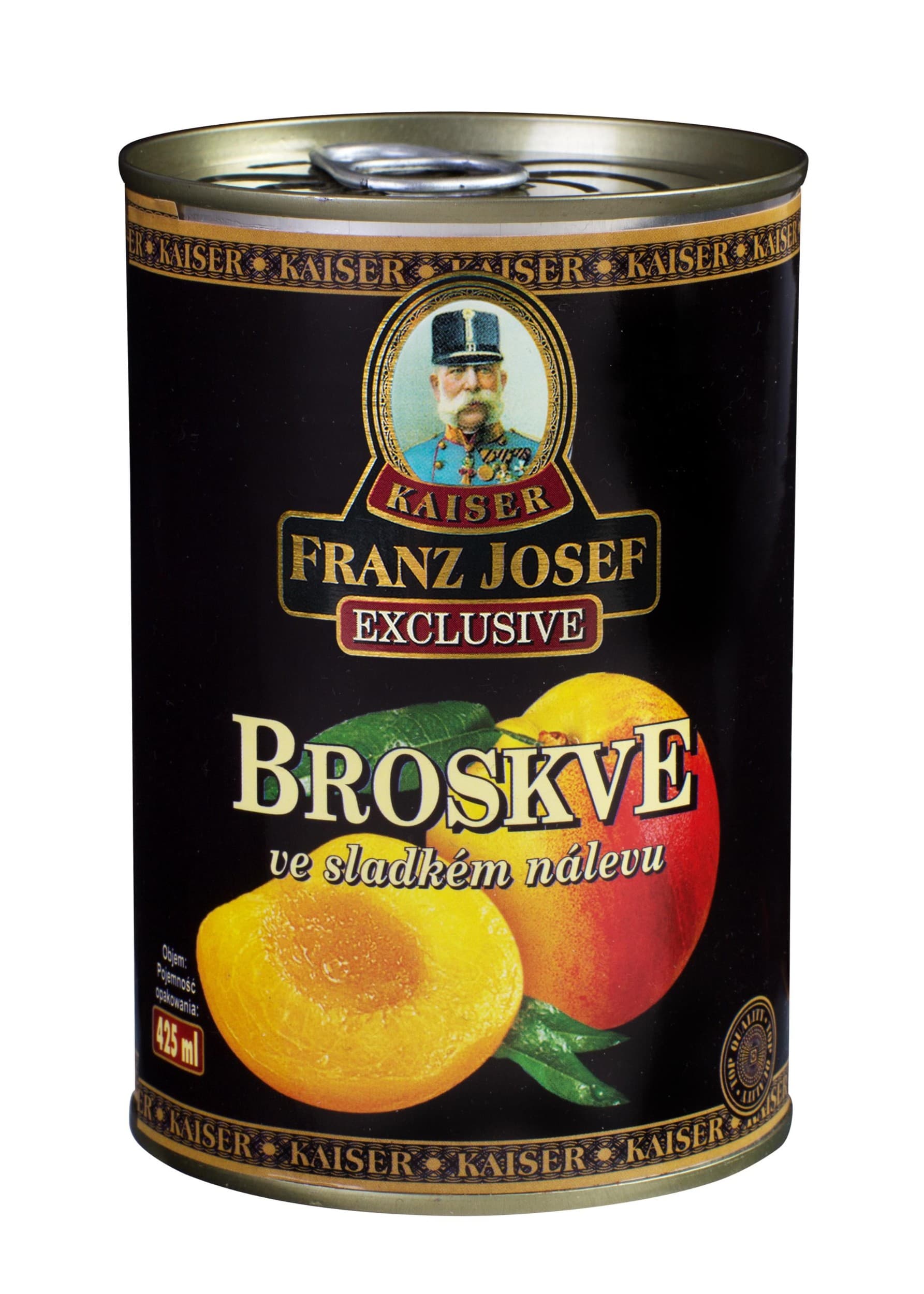 Franz Josef Kaiser Broskve loupané půlené ve sladkém nálevu 410g