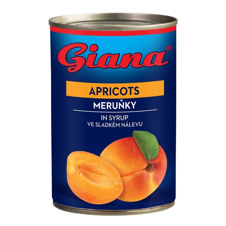 Giana Meruňky ve sladkém nálevu 410g